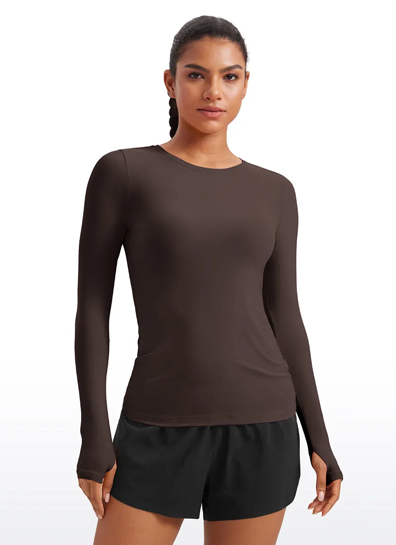 Cloudweight Lightweight Workout Crewneck Long Sleeve with Thumb Hole