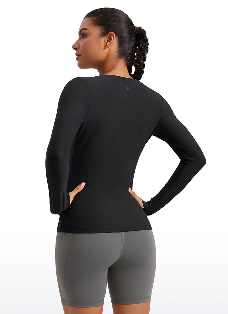 Cloudweight Lightweight Workout Crewneck Long Sleeve with Thumb Hole