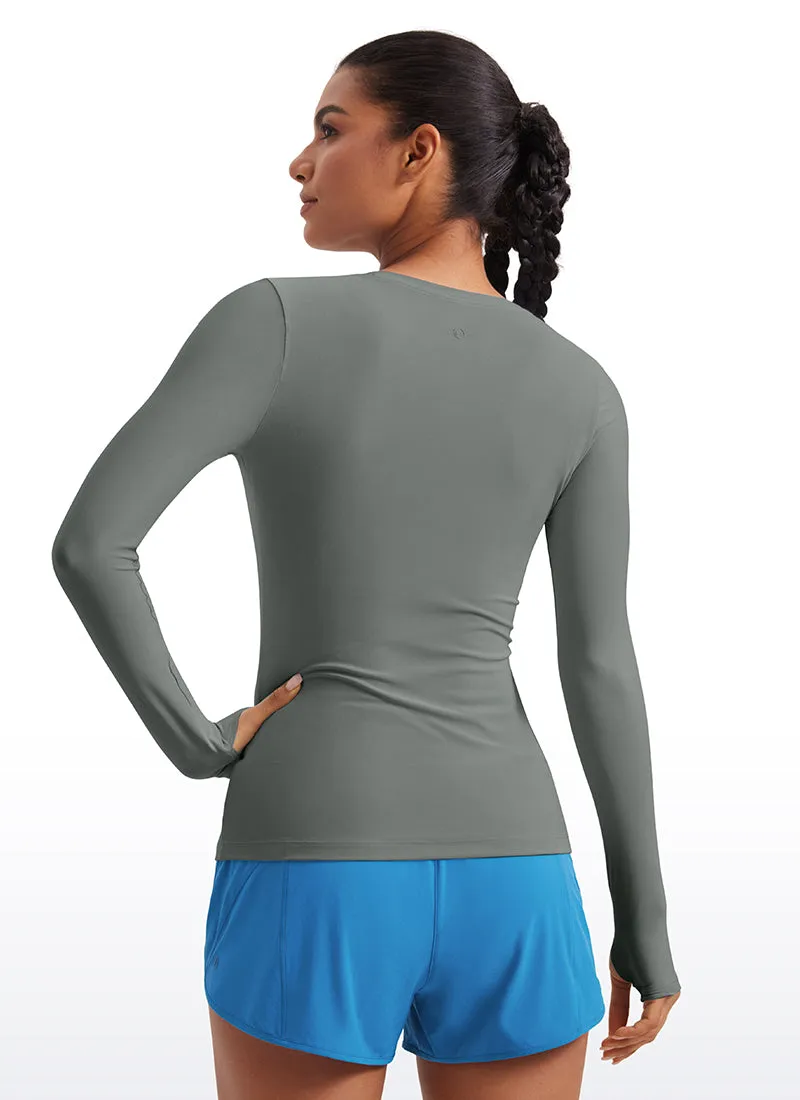 Cloudweight Lightweight Workout Crewneck Long Sleeve with Thumb Hole