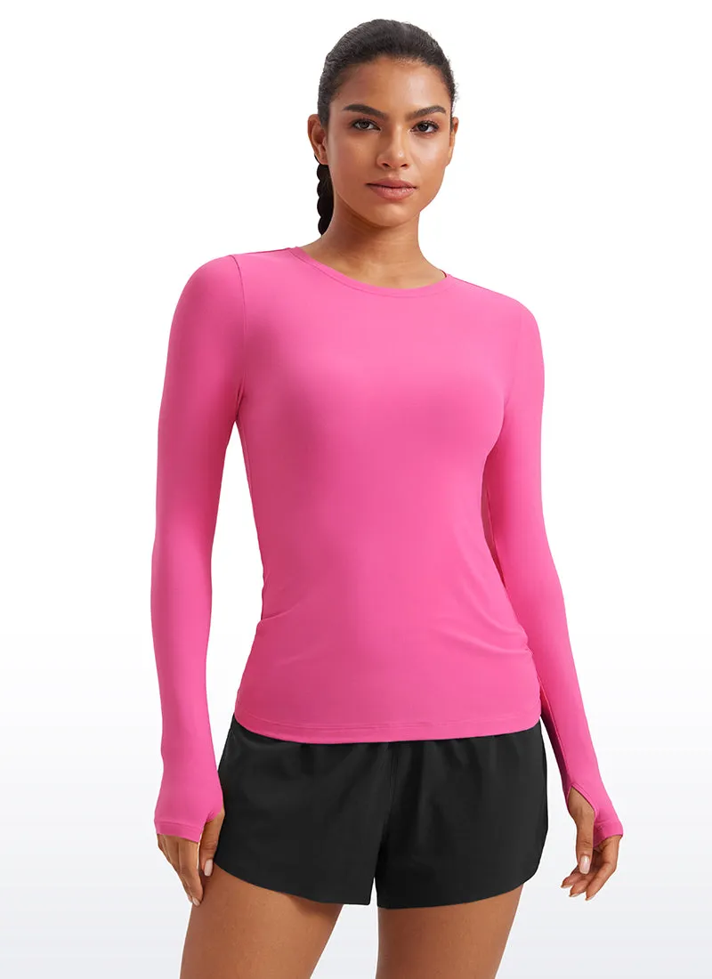 Cloudweight Lightweight Workout Crewneck Long Sleeve with Thumb Hole