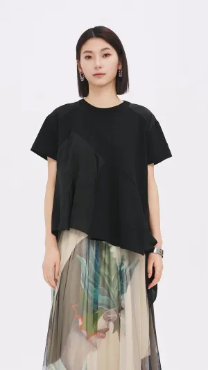 Cord Embroidery Patch Tee