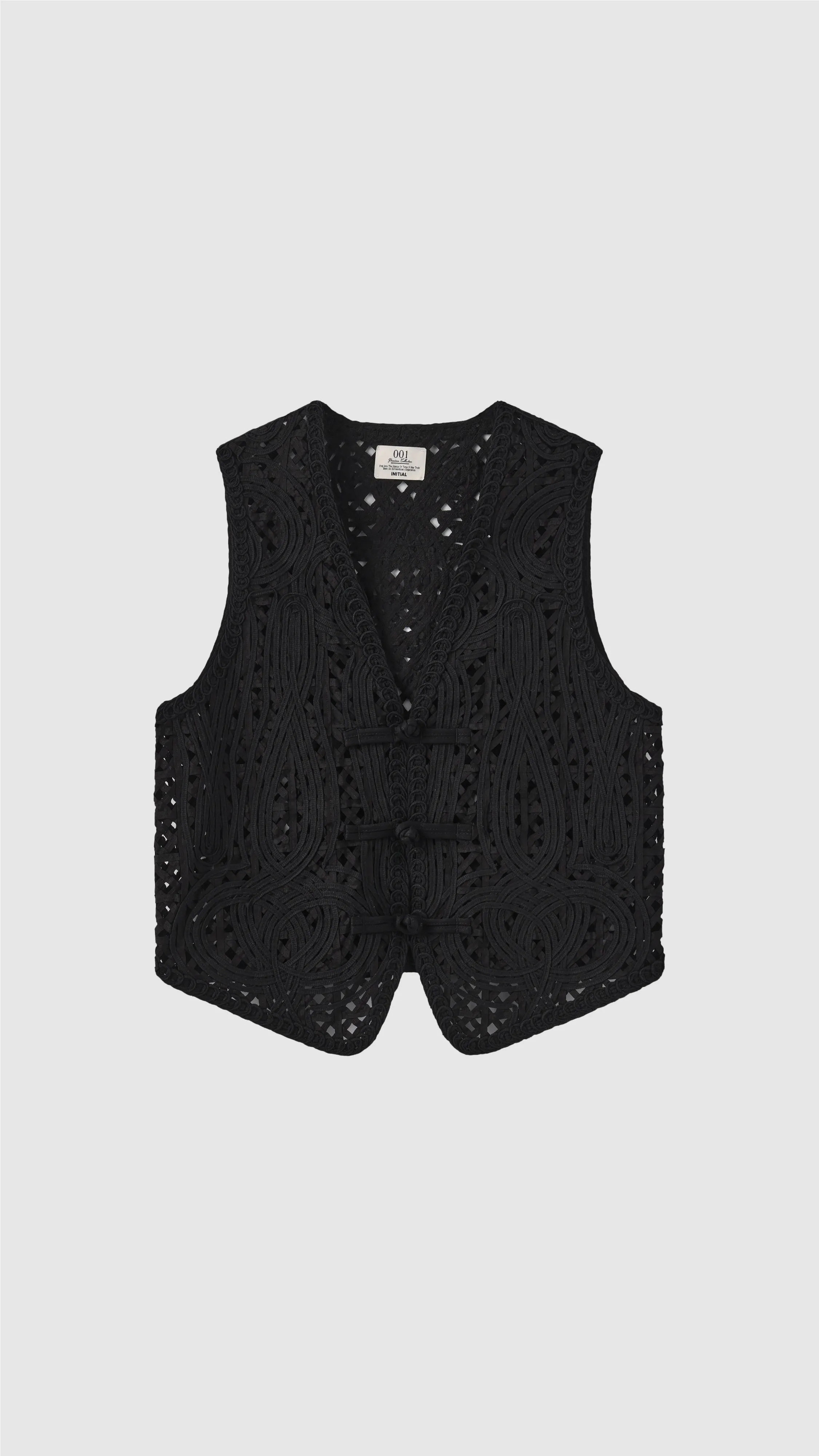 Cord Embroidery Vest