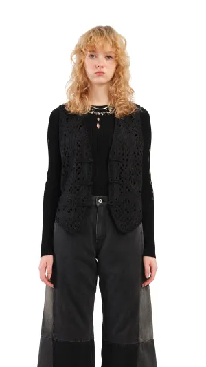 Cord Embroidery Vest