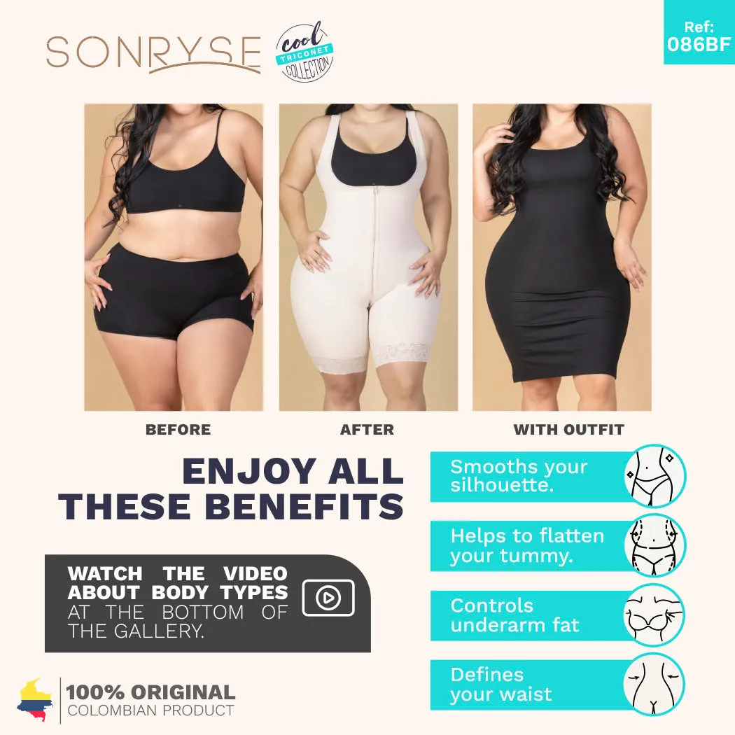 Daily Use Faja with Medium compression & Built-in Bra Sonryse TR86BF
