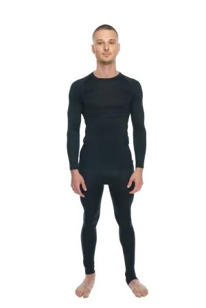 Designer Raglan Crew-Neck Tee - Long Sleeve (Carbon Black)