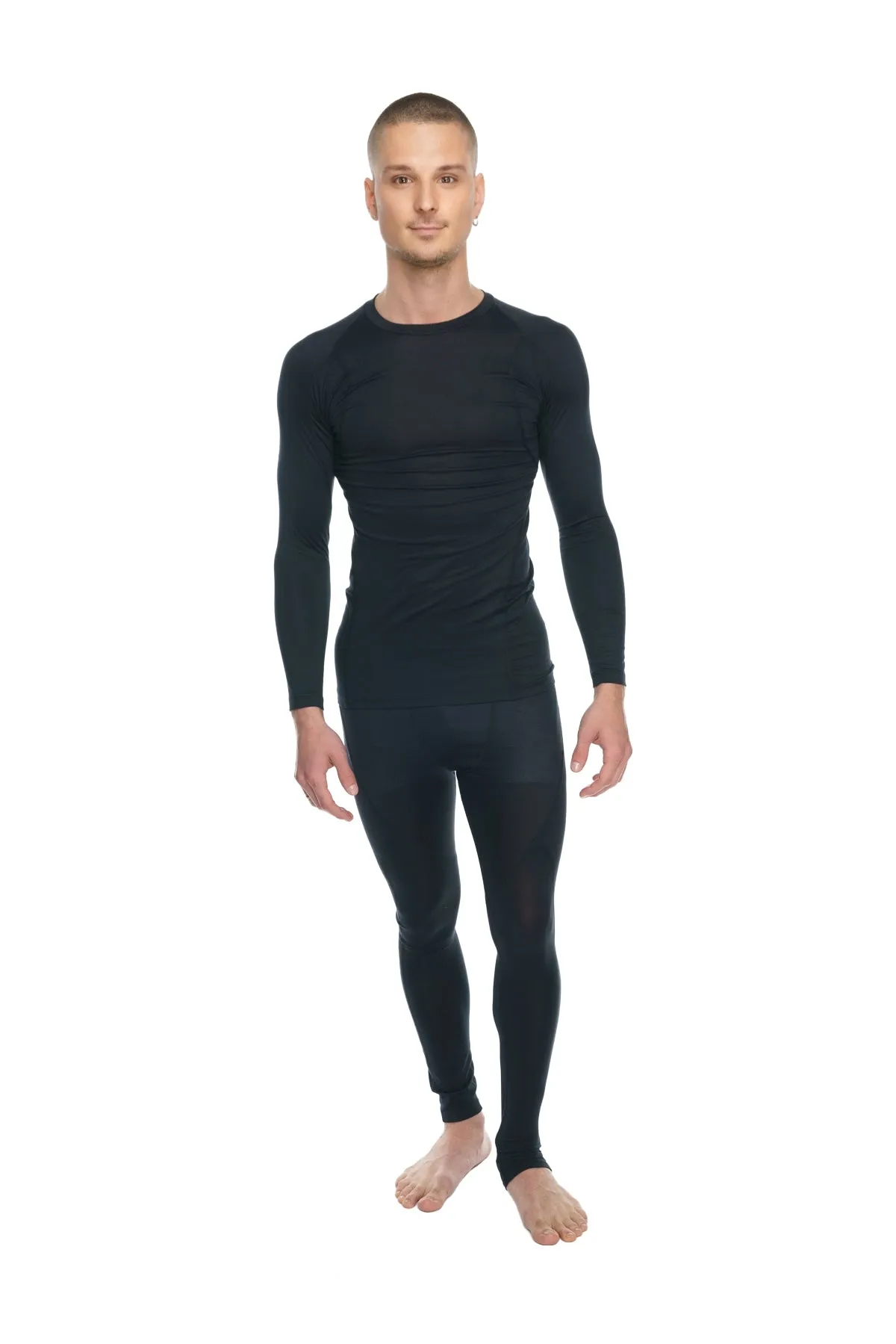 Designer Raglan Crew-Neck Tee - Long Sleeve (Carbon Black)