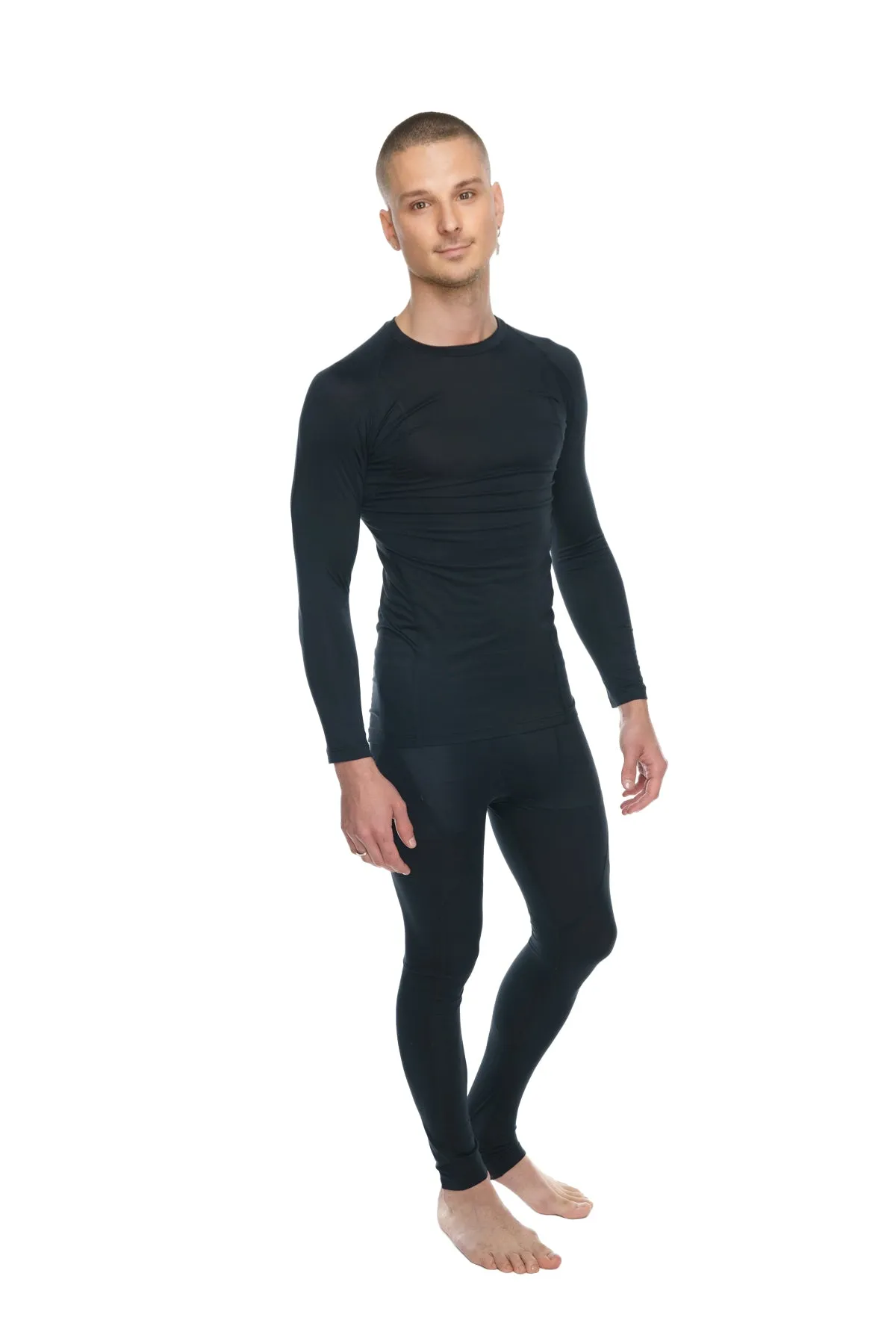 Designer Raglan Crew-Neck Tee - Long Sleeve (Carbon Black)