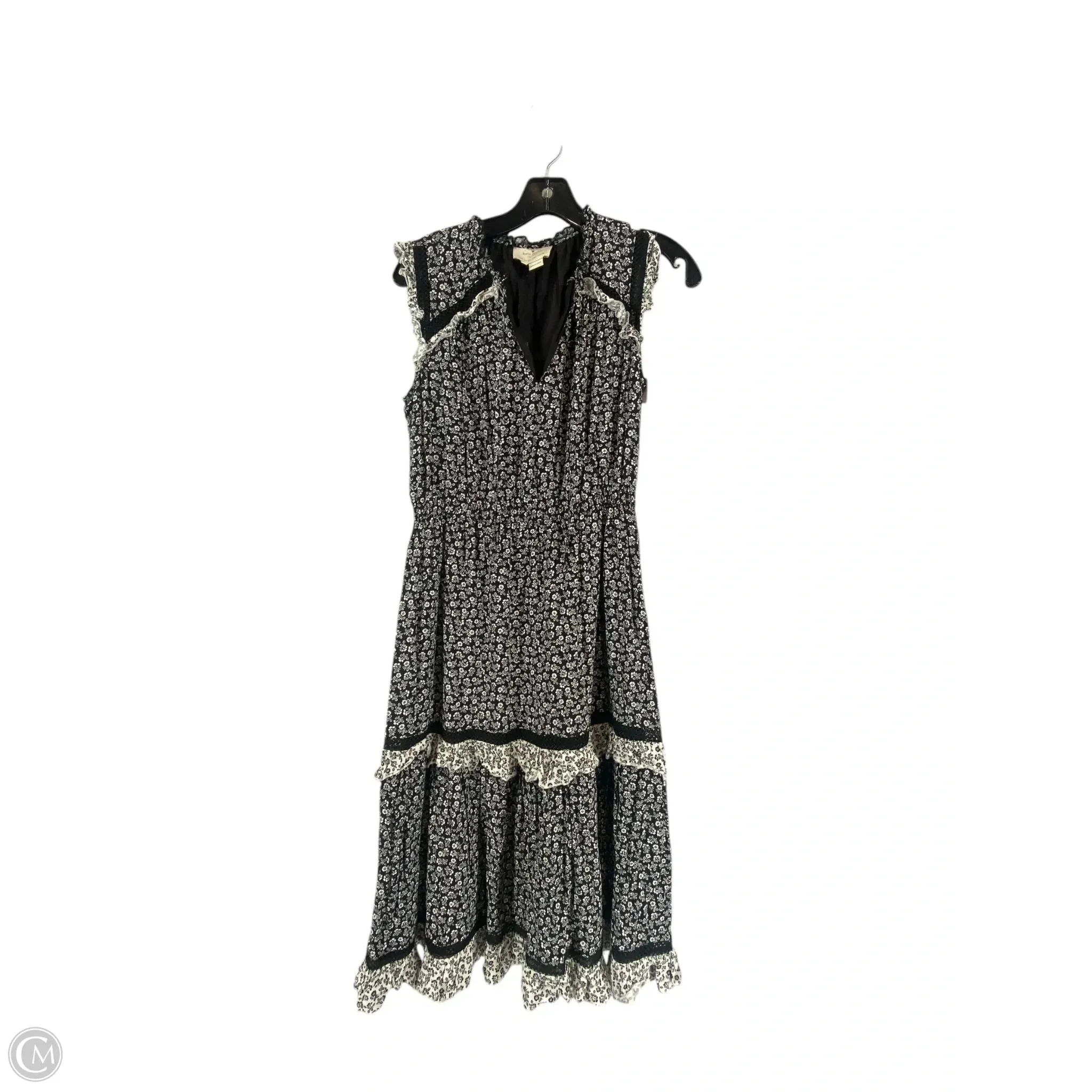 Dress Designer By Kate Spade In Black & White, Size: S