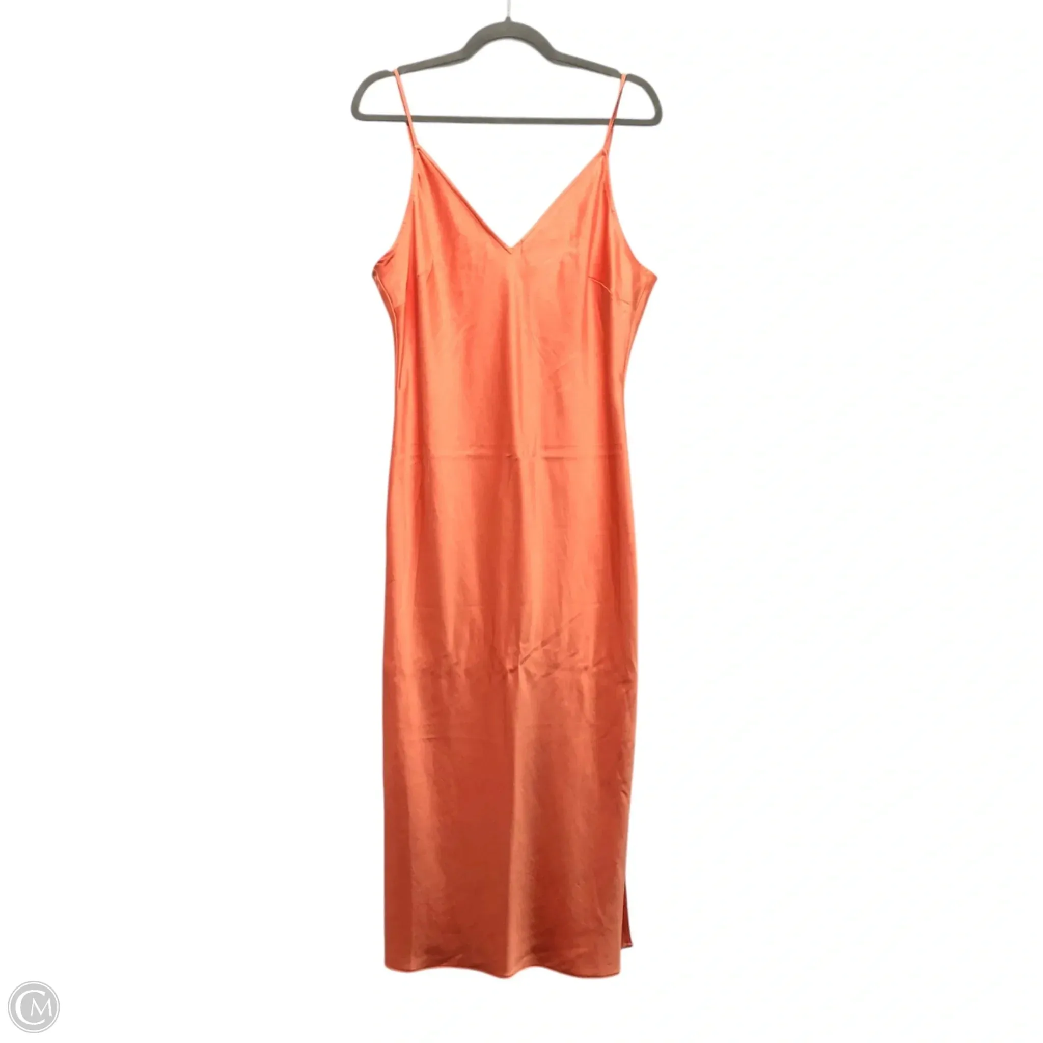 Dress Party Midi By Express In Orange, Size: L