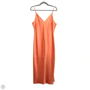 Dress Party Midi By Express In Orange, Size: L