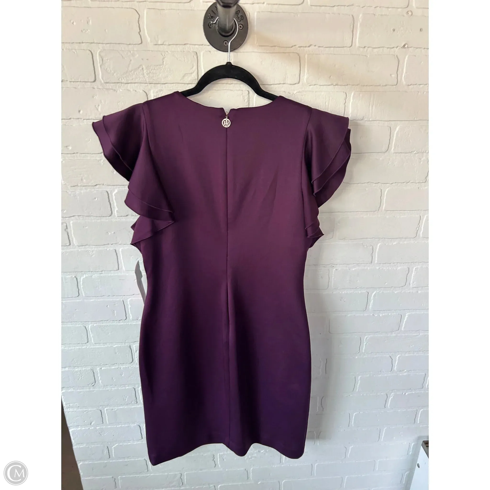 Dress Work By Tommy Hilfiger In Purple, Size: L