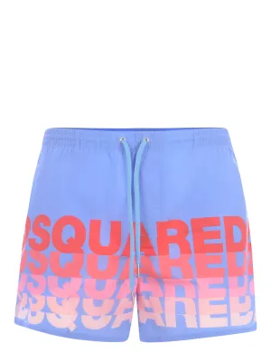 Dsquared2 Logo Printed Mid-Rise Swim Shorts
