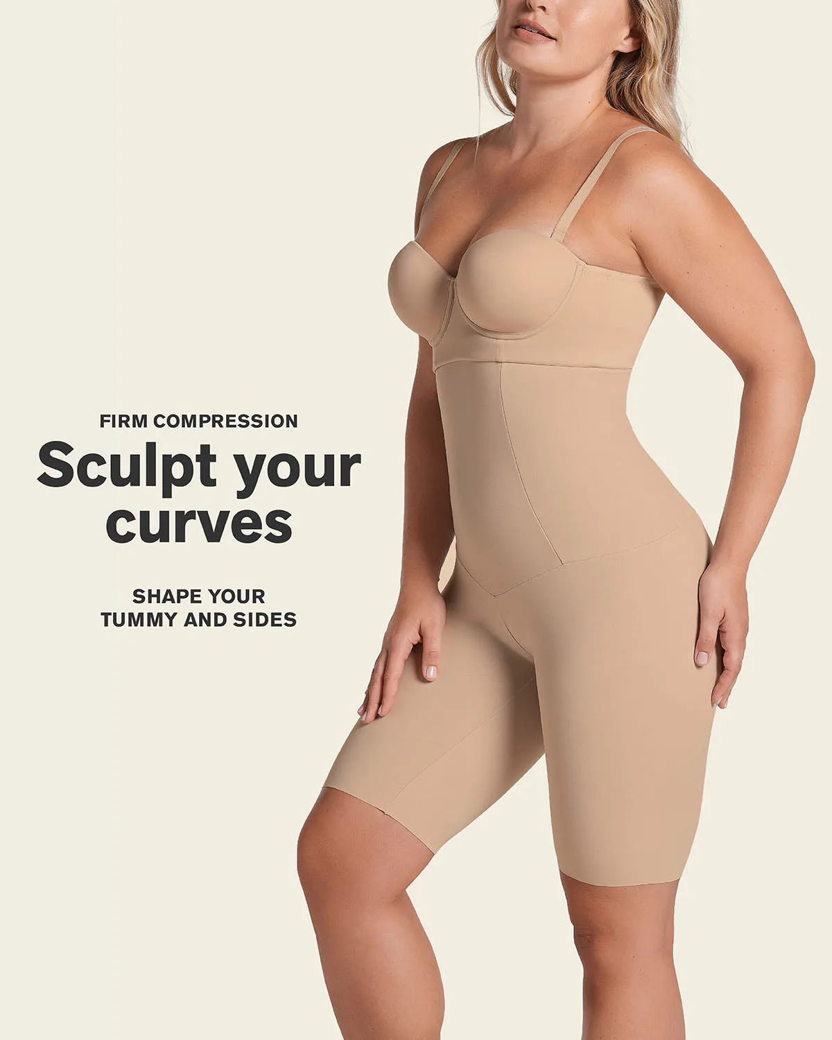 Extra High Waisted Firm Shaper Short