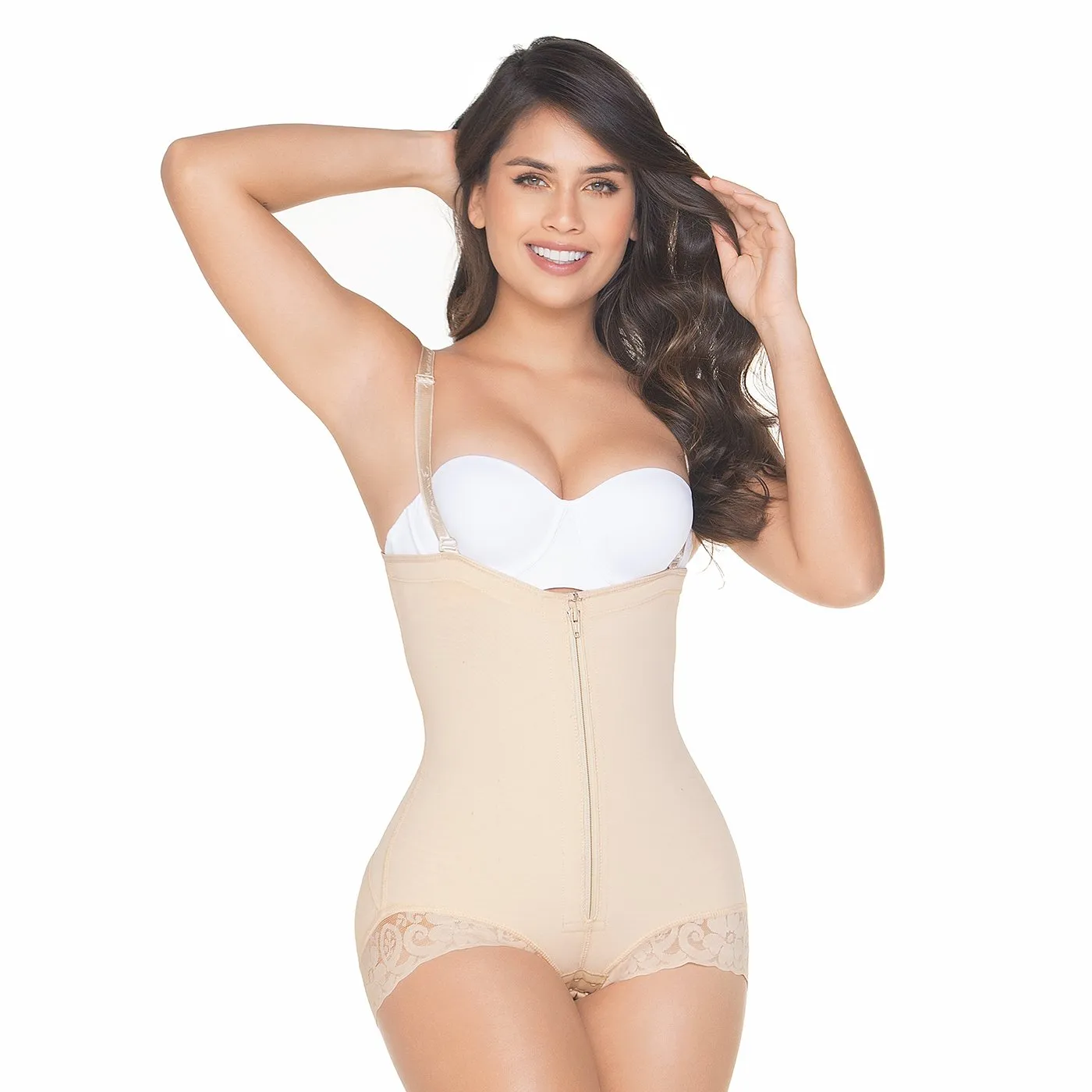 Fajas MariaE FU121 Fajas Colombianas Post Surgery Compression Garment | Tummy Tuck & Lipo Thong Body Shaper