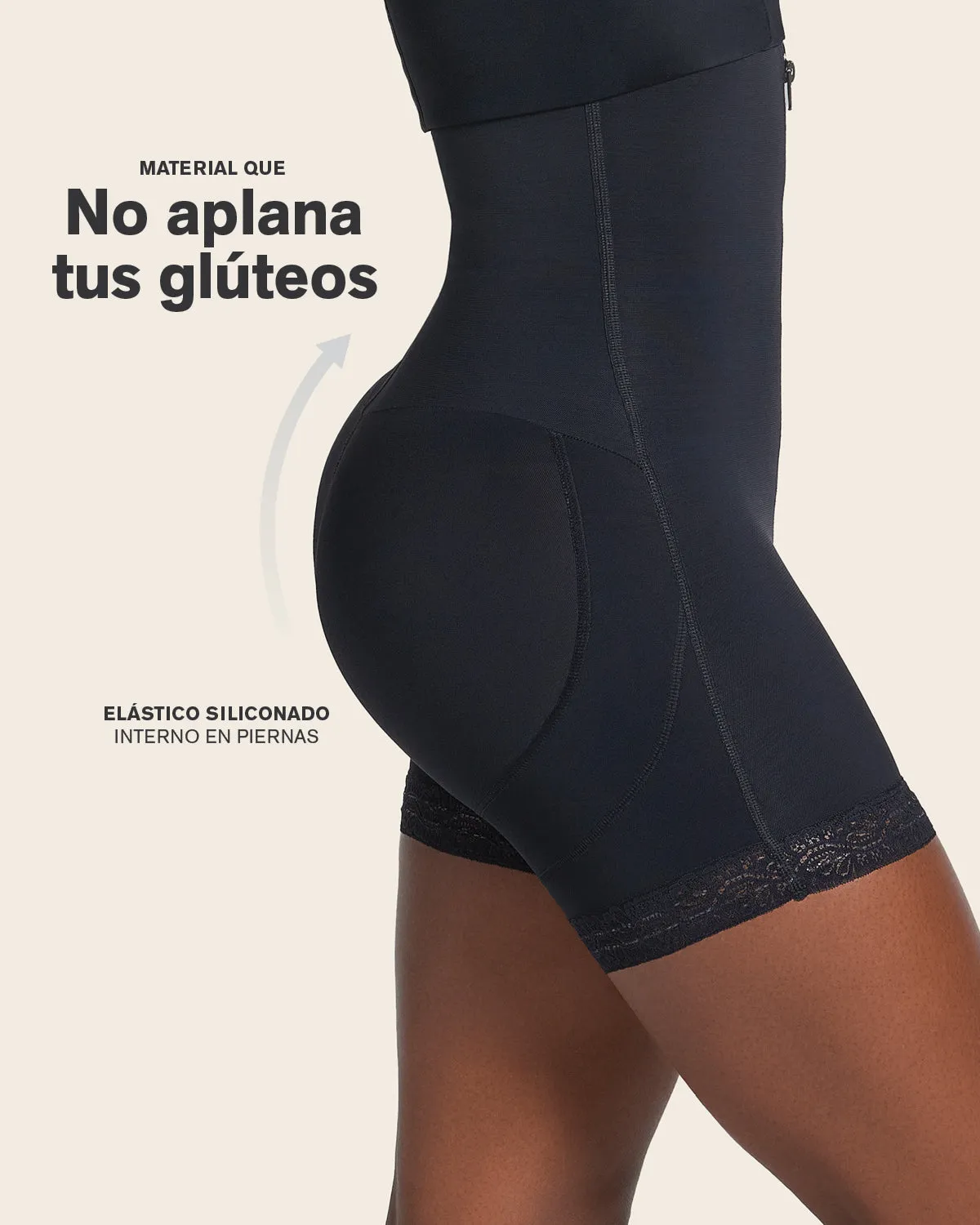 Firm Tummy Control Strapless Shaper with Butt Lifter