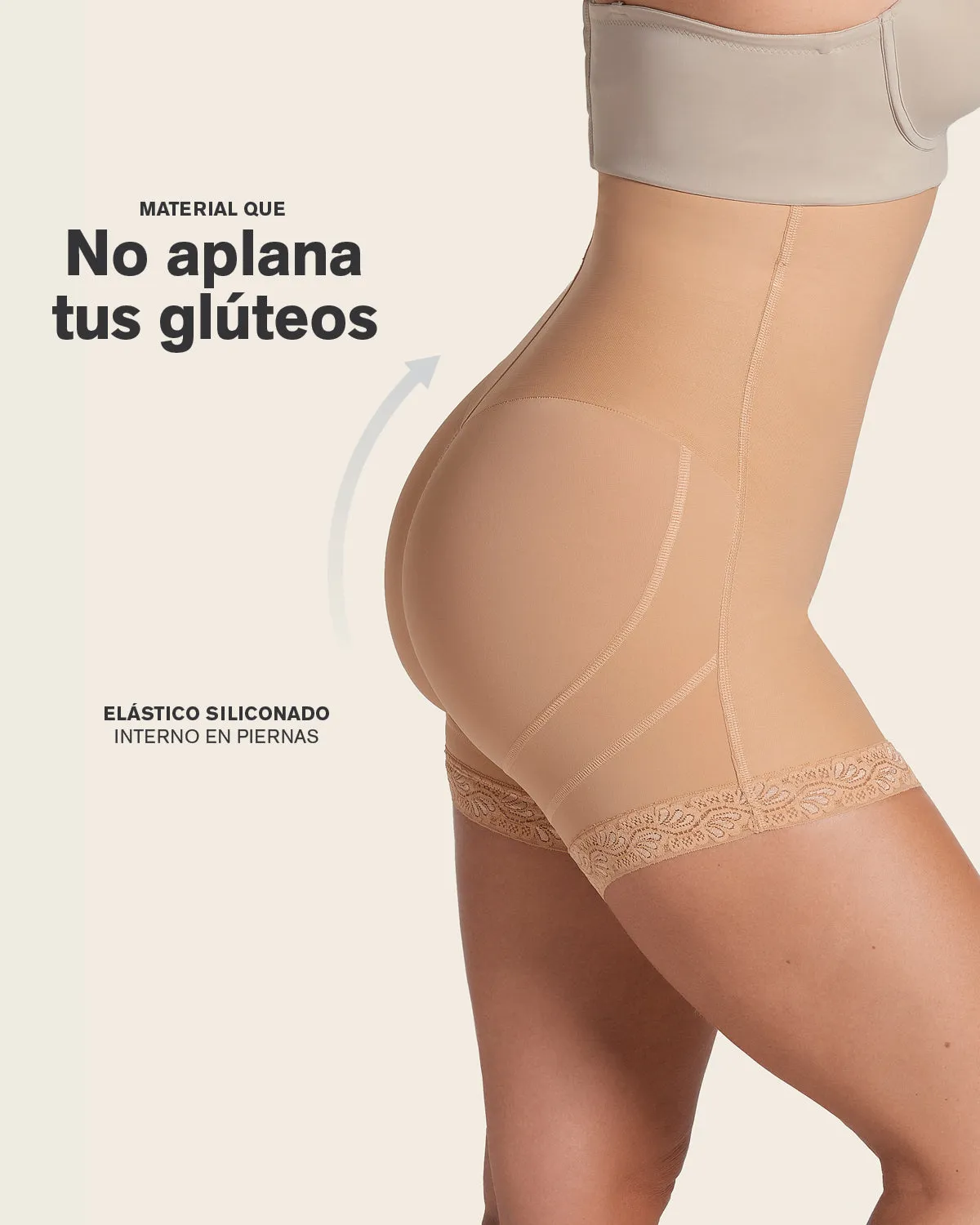 Firm Tummy Control Strapless Shaper with Butt Lifter