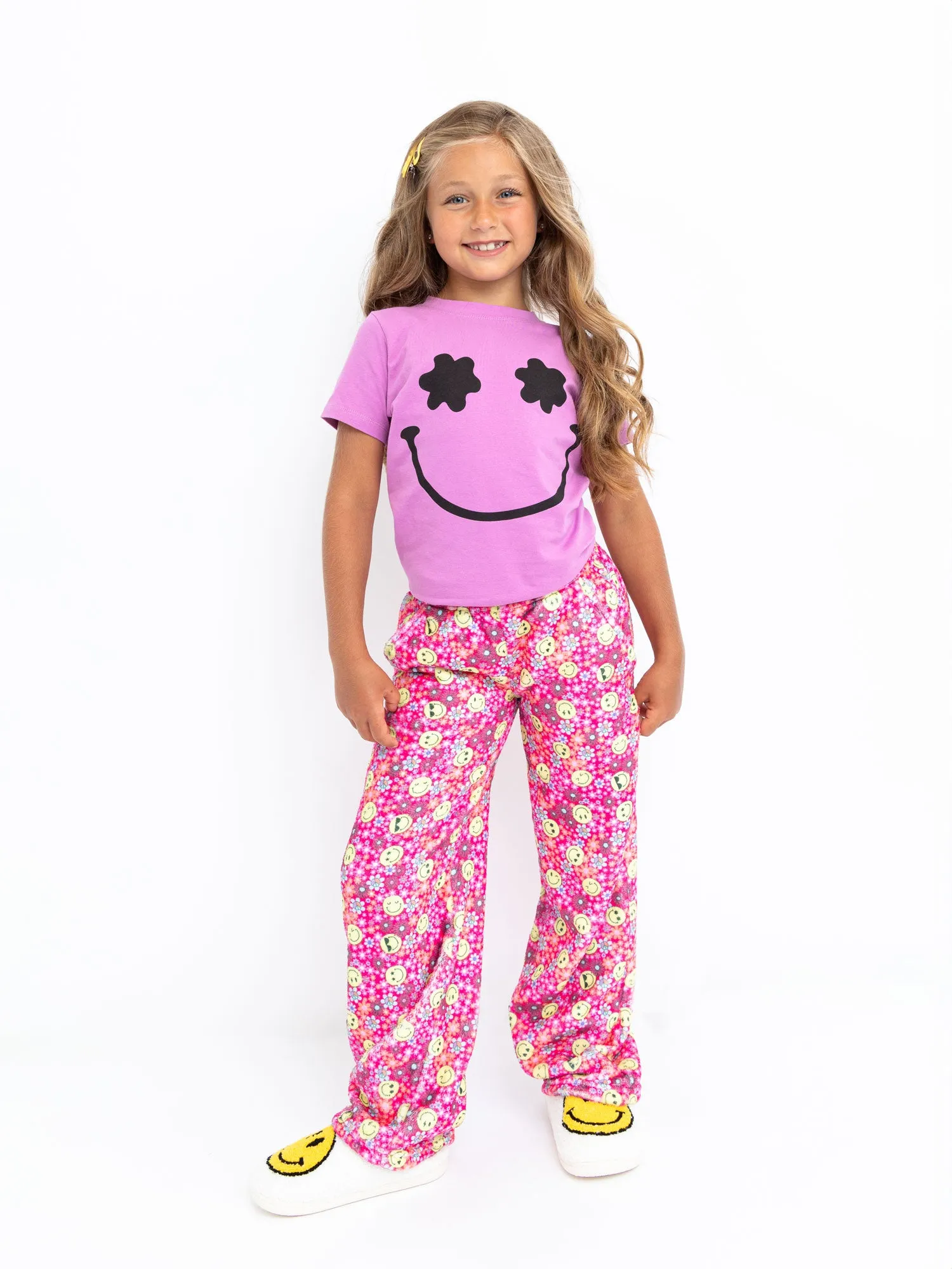 Flower Smiley Short Sleeve Tee