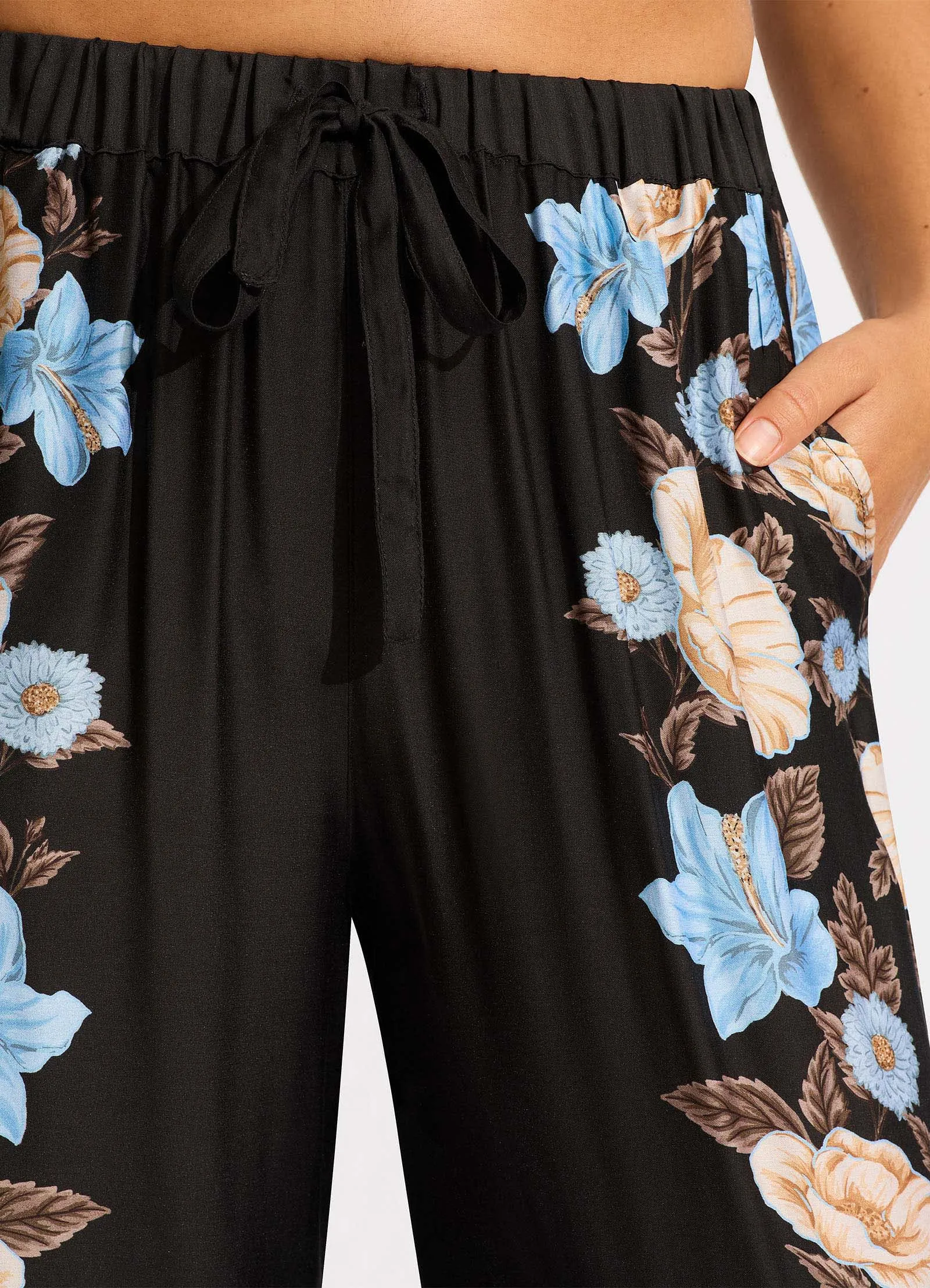 Garden Party Wide Leg Pant - Black