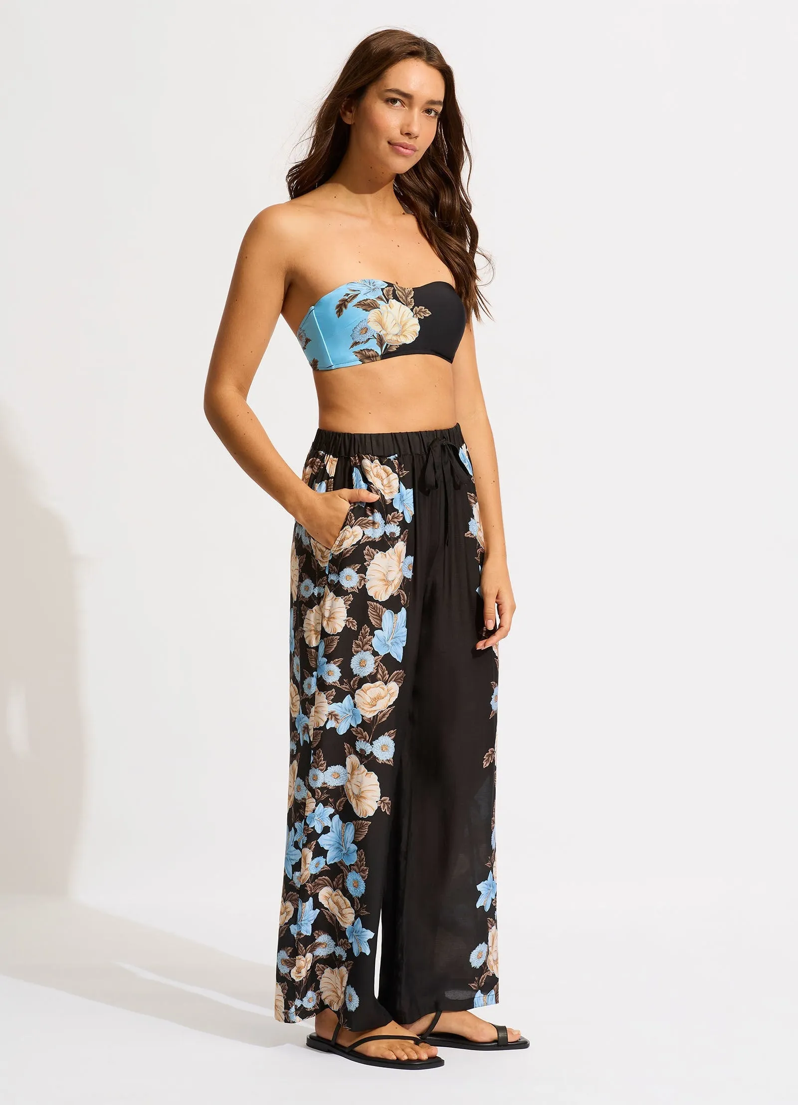 Garden Party Wide Leg Pant - Black