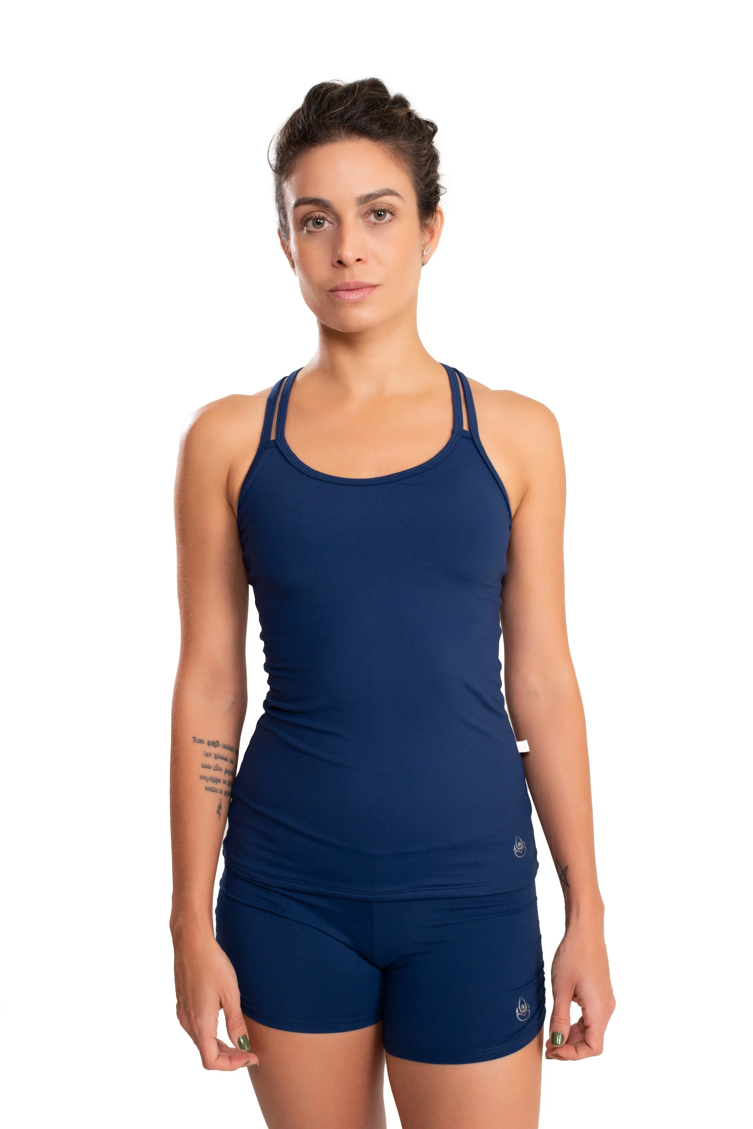 Gather Leg  Shorts, Navy Blue, Cool Form Light