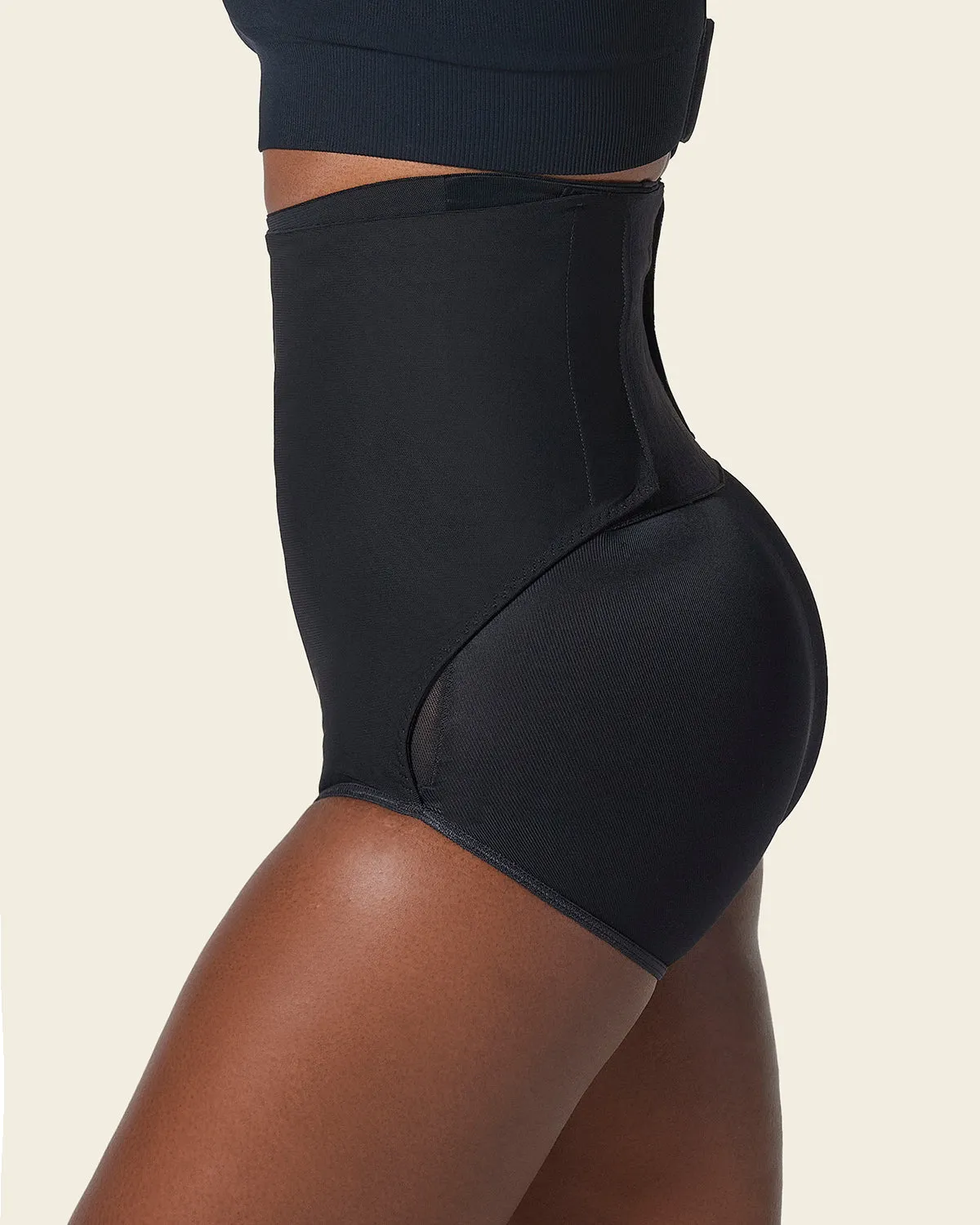 High-Waisted Firm Compression Post Surgical Panty with Adjustable Belly Wrap
