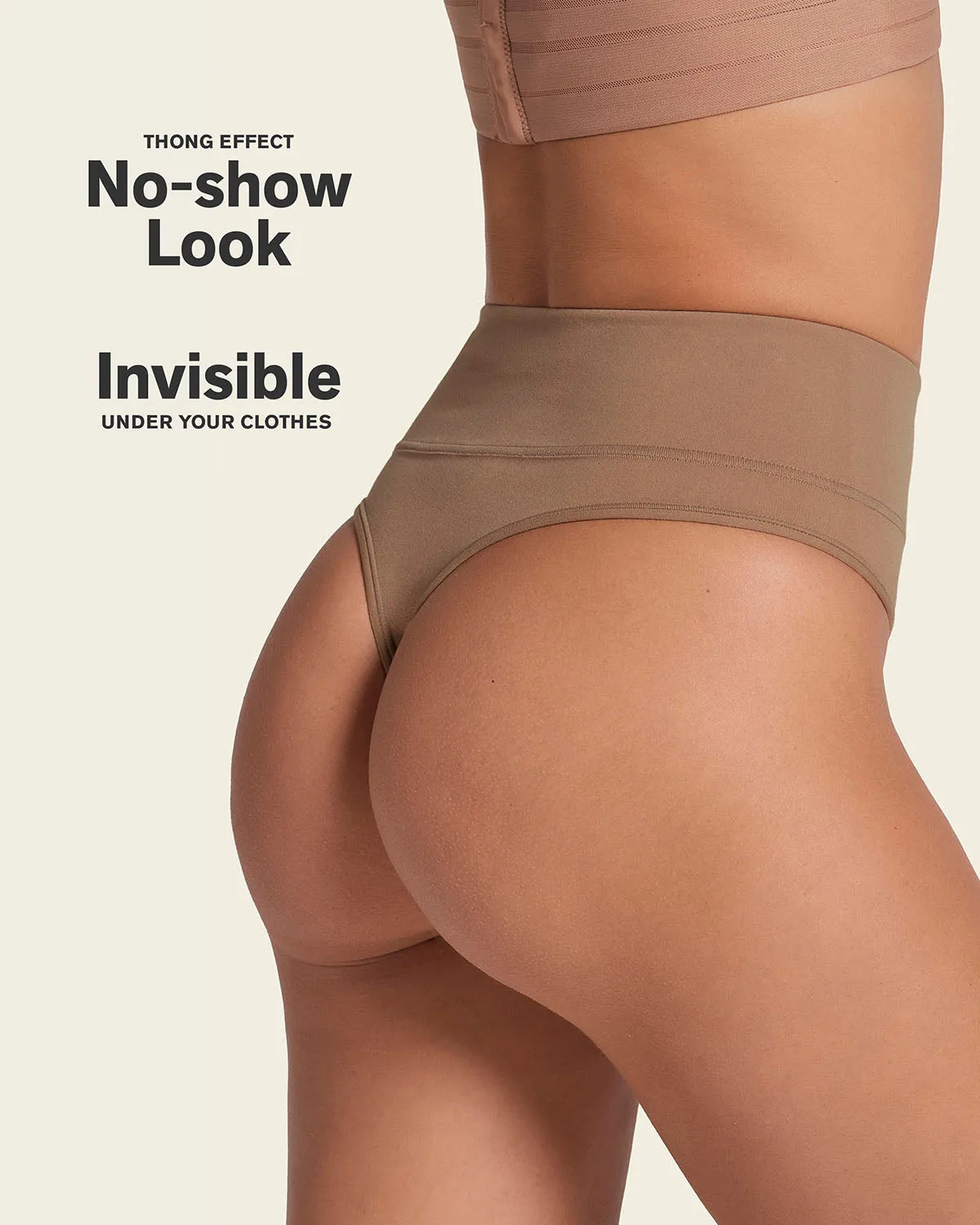 High-Waisted Seamless Moderate Shaper Thong Panty