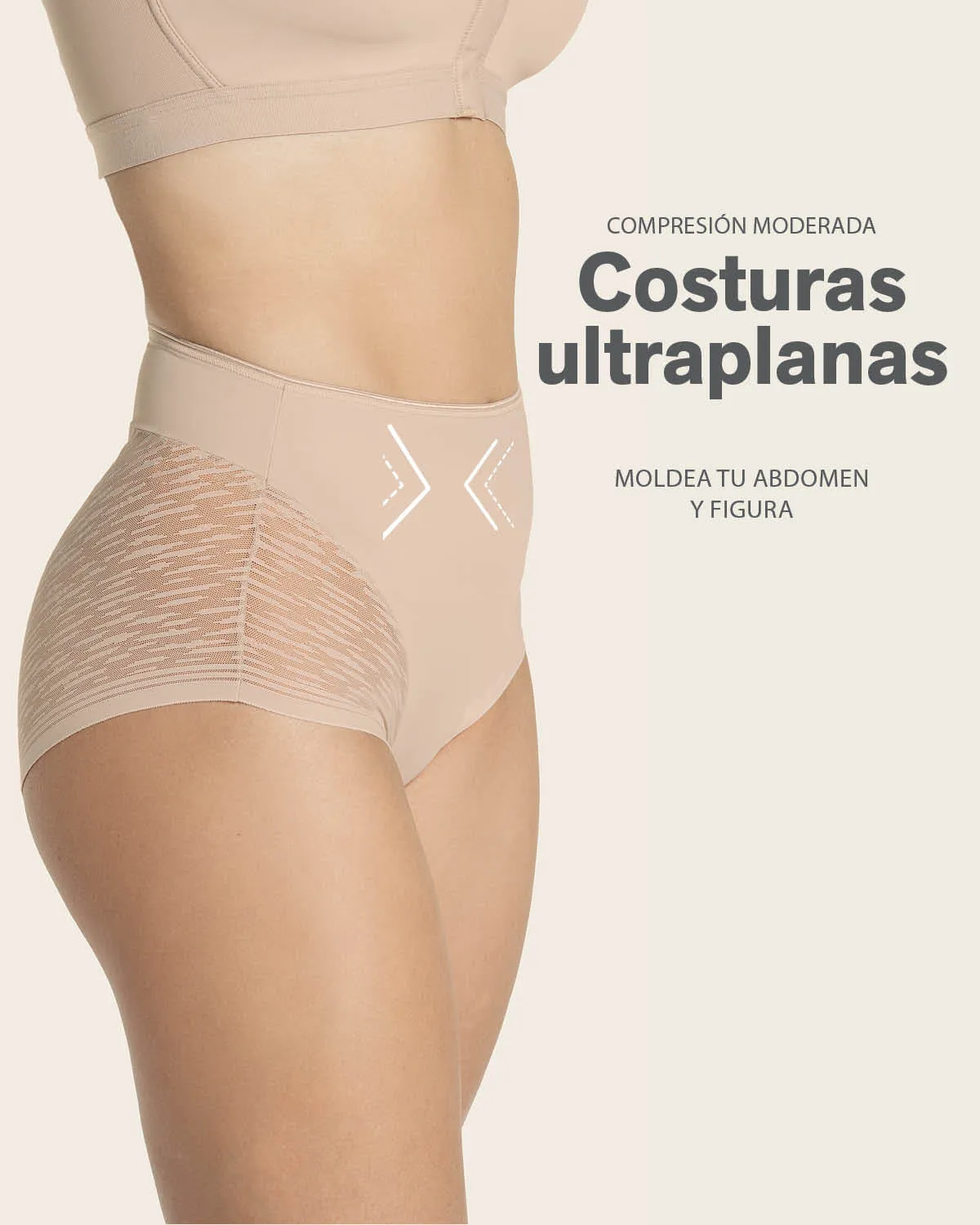 High-Waisted Sheer Lace Shaper Panty