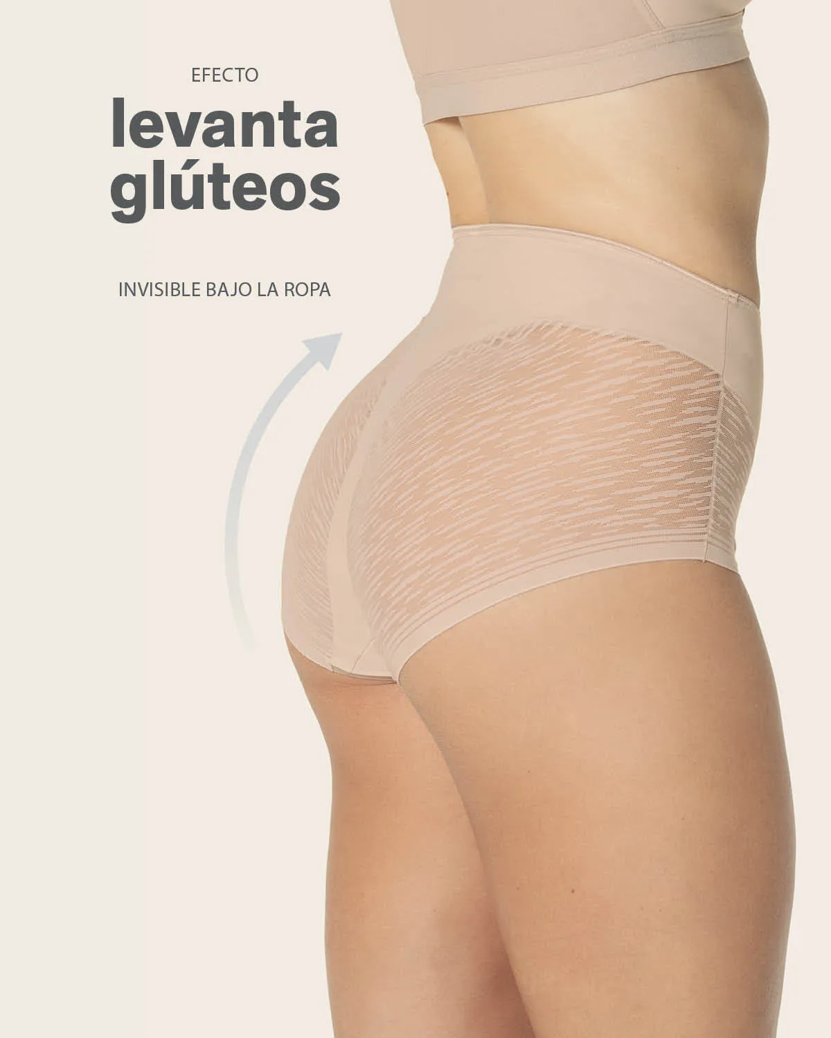 High-Waisted Sheer Lace Shaper Panty