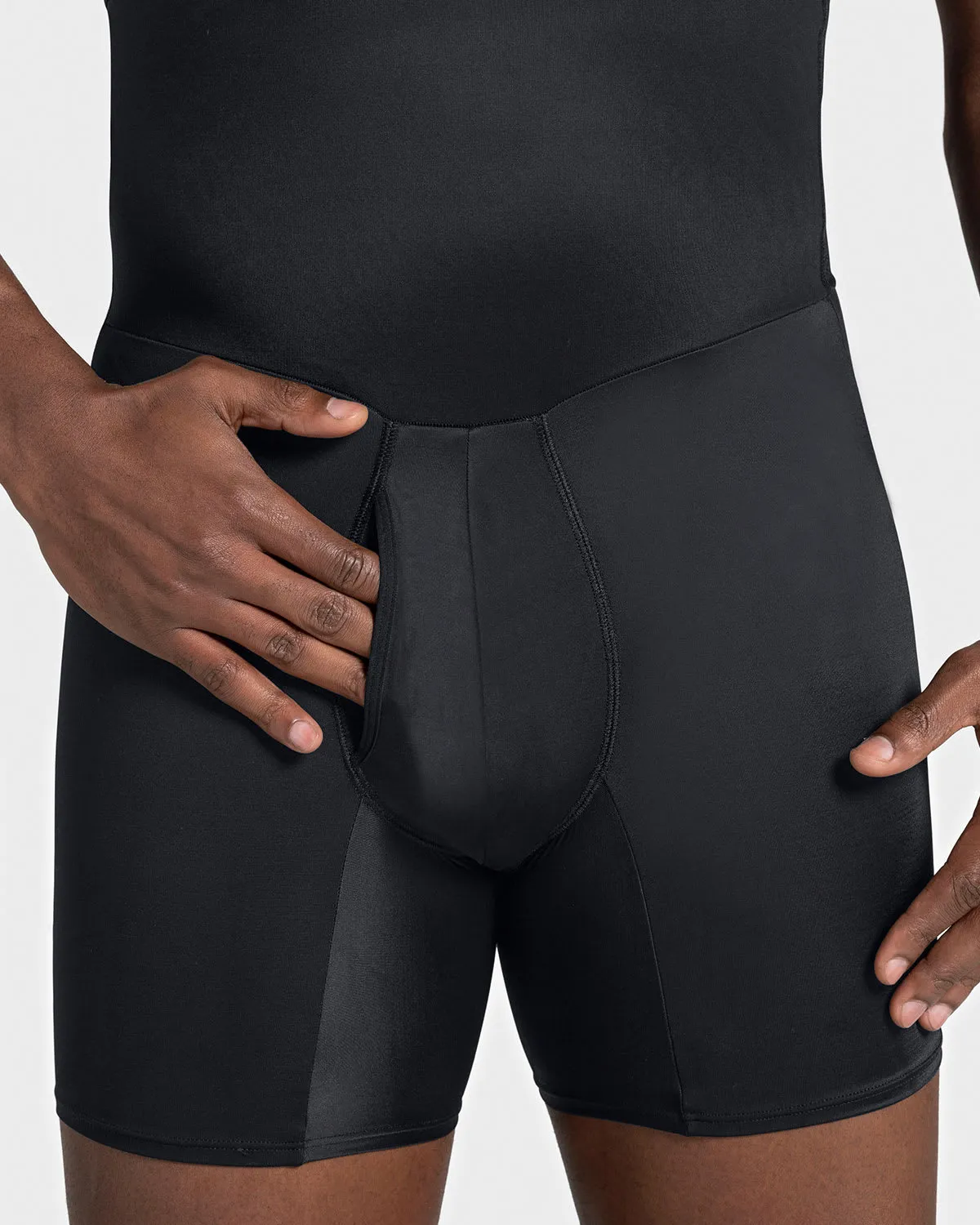 High-Waisted Stomach Shaper Boxer Brief