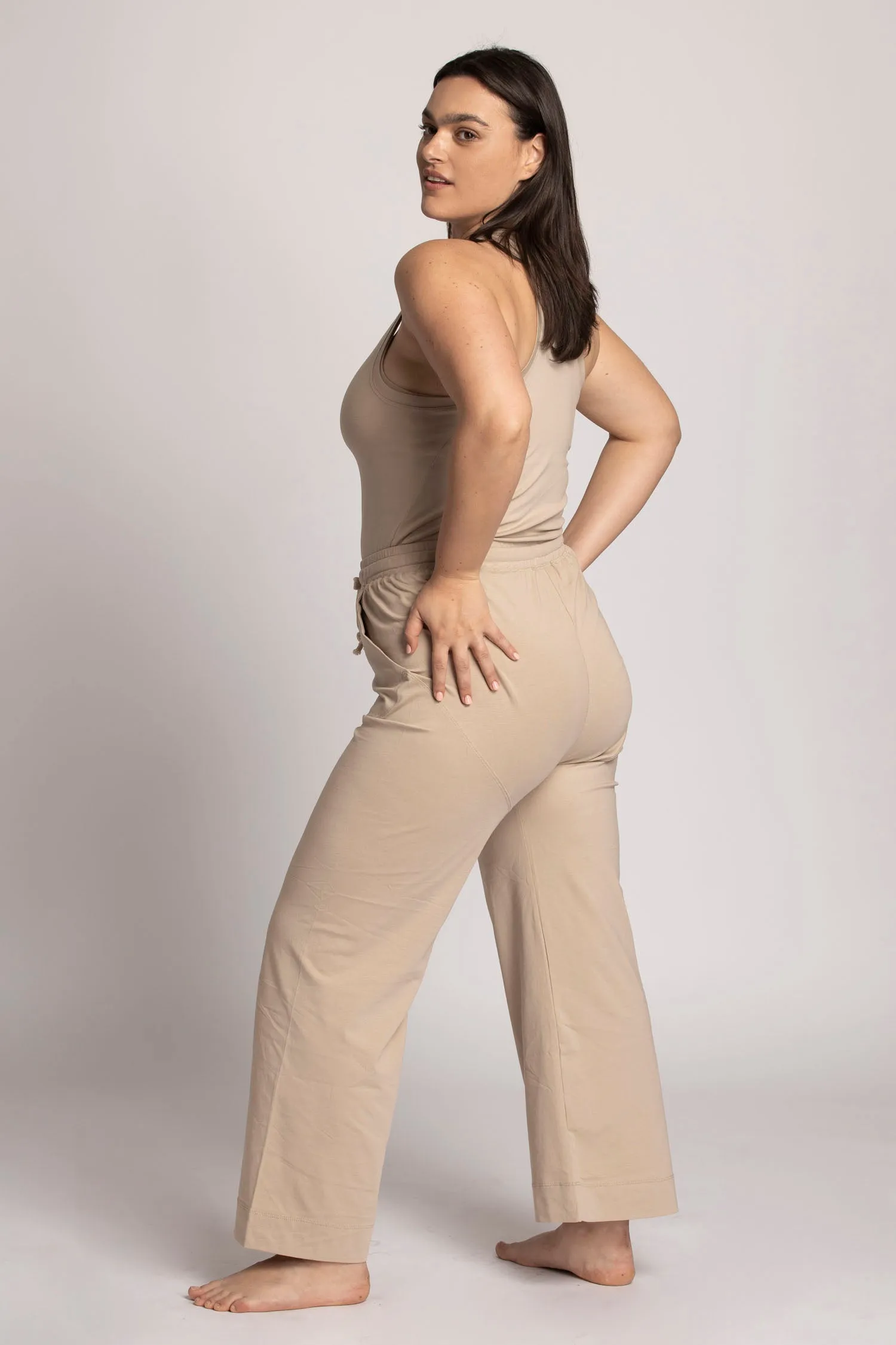 I'mPerfect Organic Cotton Wide Leg Lounge Pants 25%off