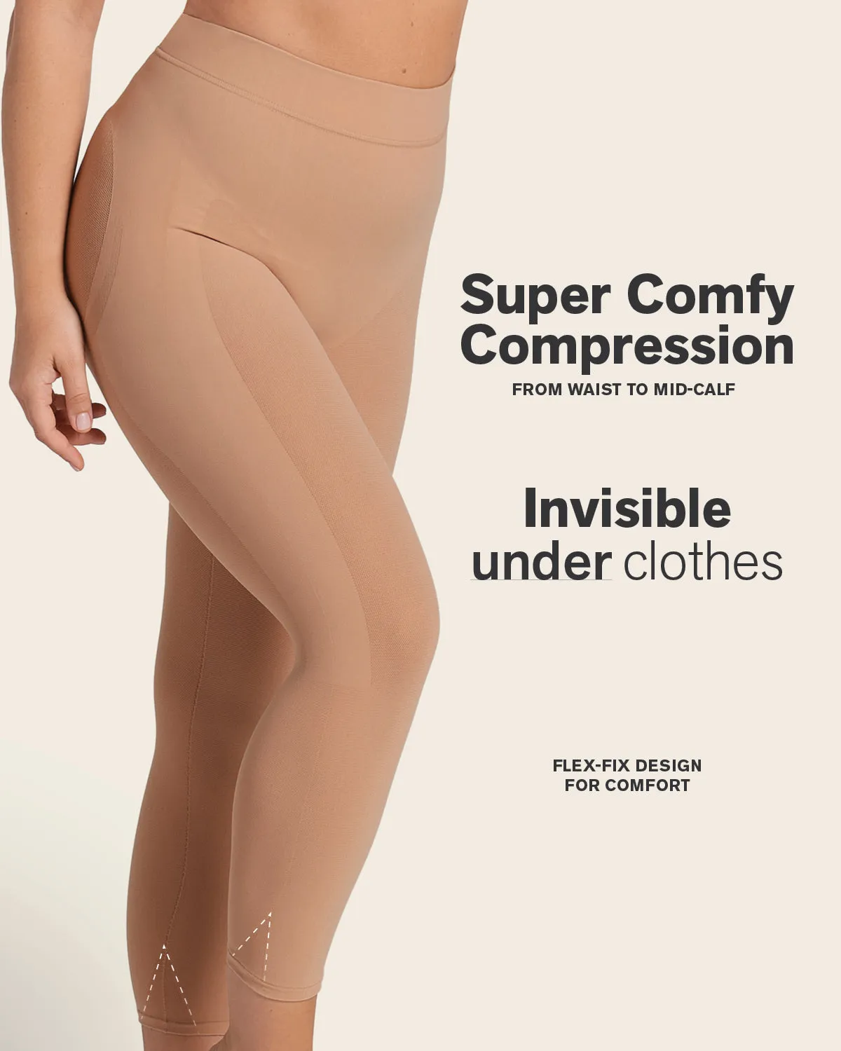 Invisible High-Waisted Capri Shaper