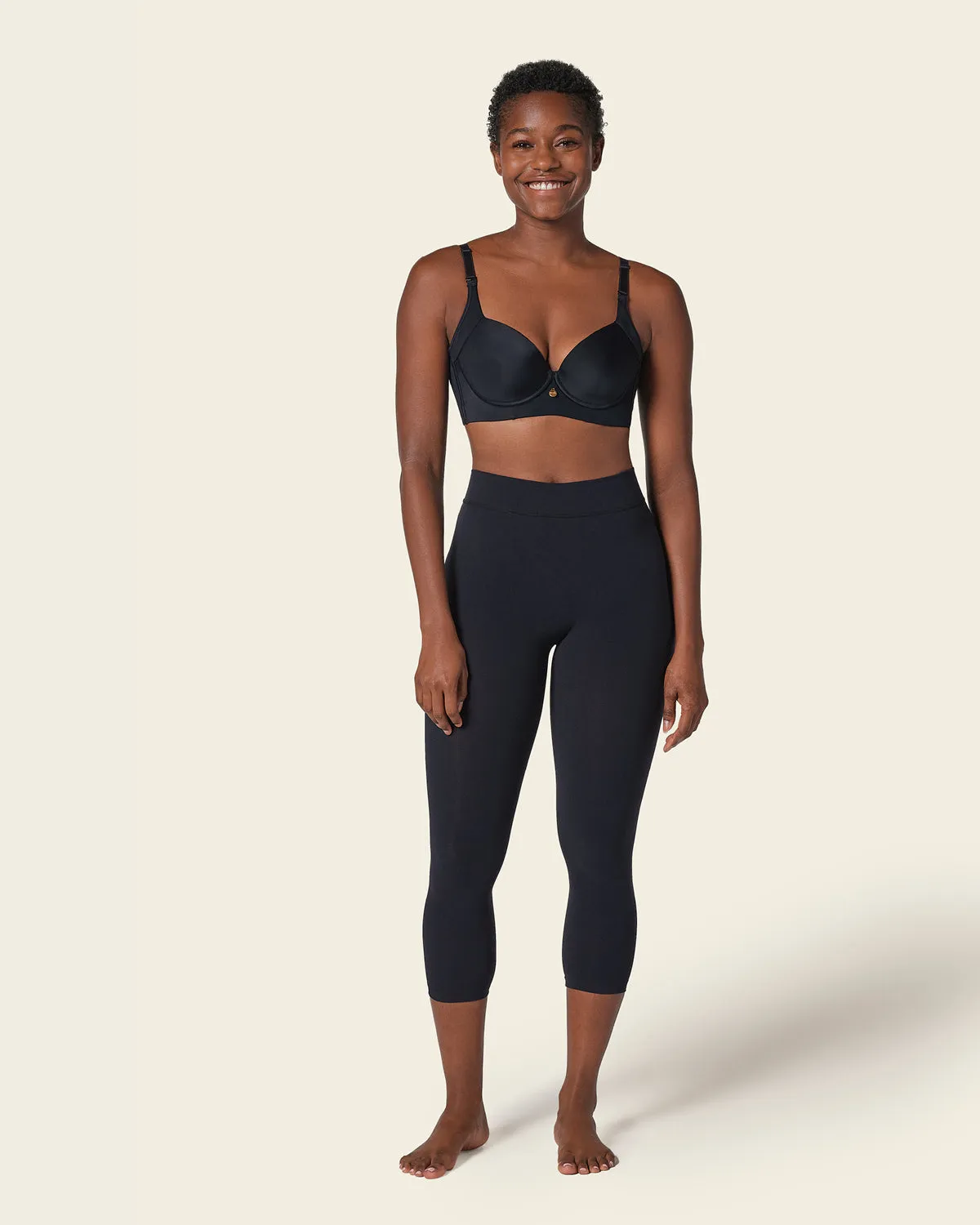 Invisible High-Waisted Capri Shaper