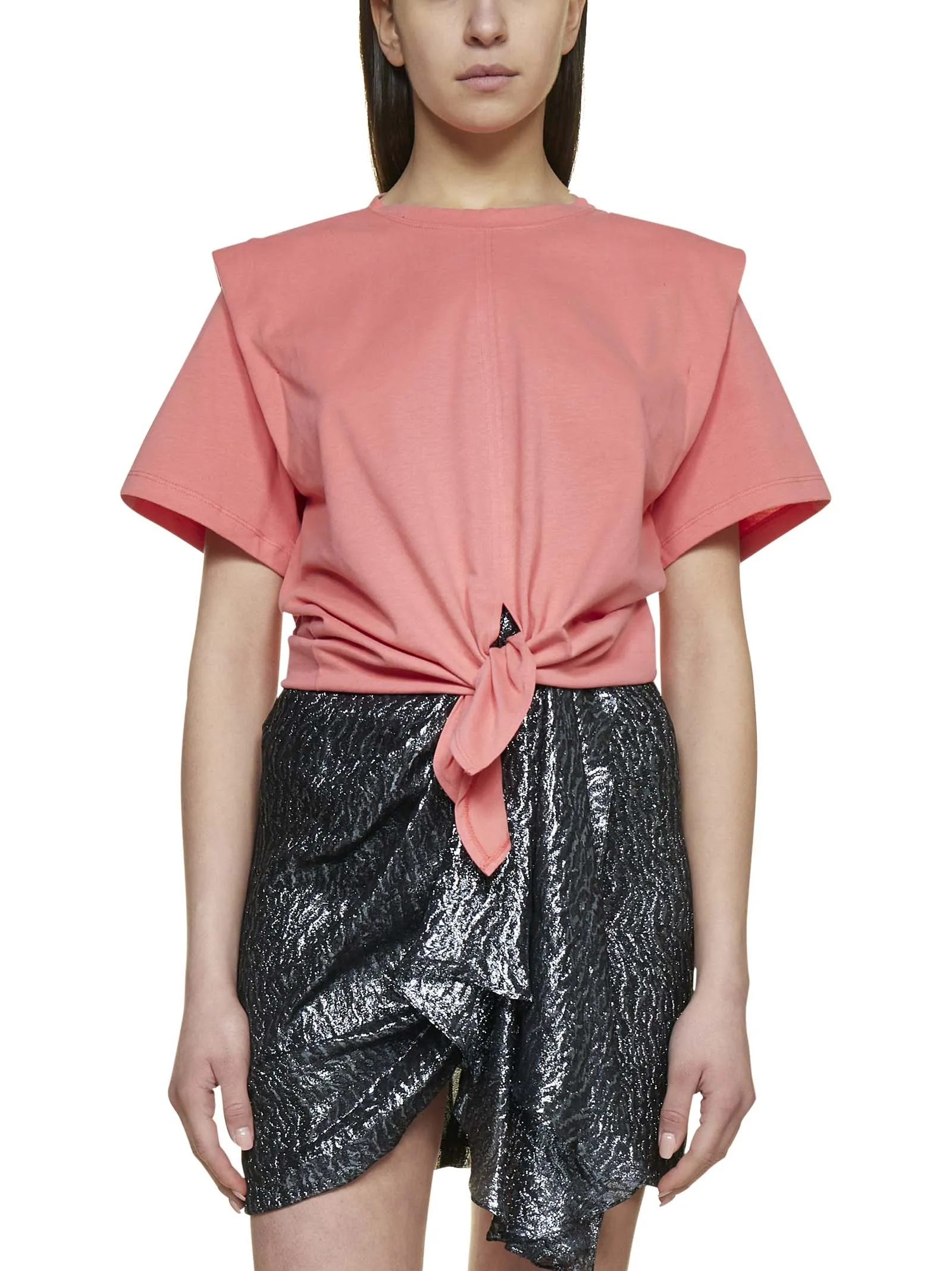 Isabel Marant Waist-Tie Crewneck T-Shirt