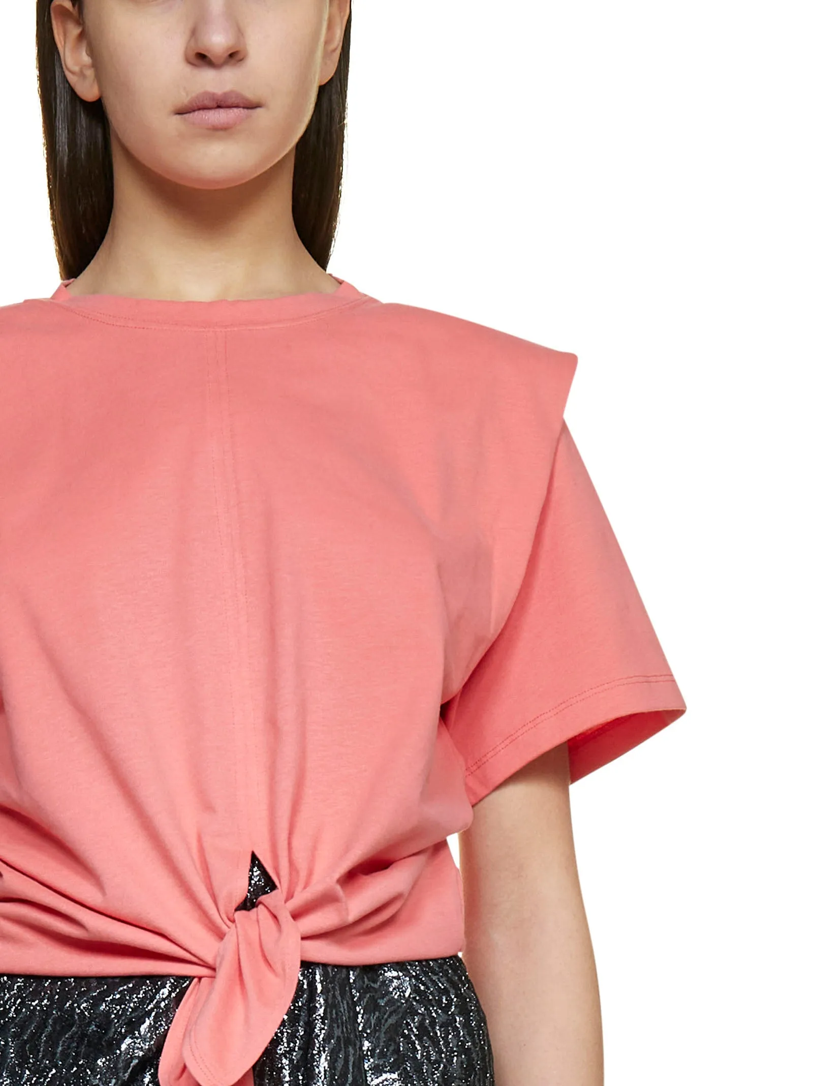 Isabel Marant Waist-Tie Crewneck T-Shirt