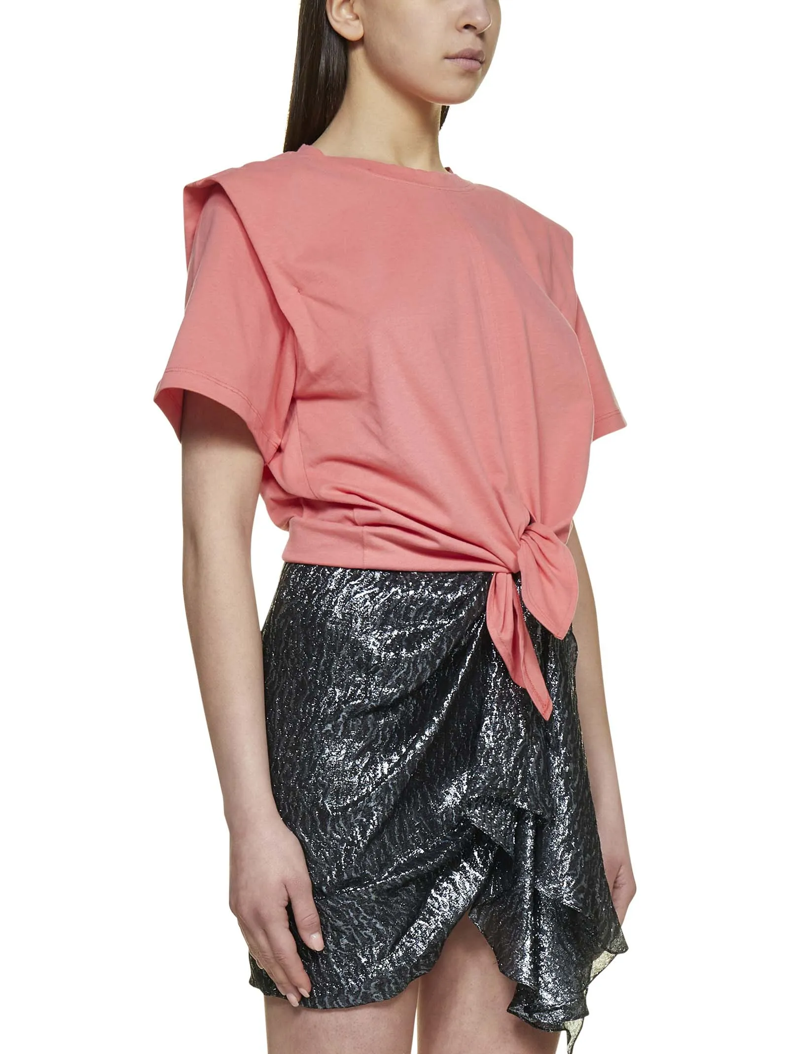 Isabel Marant Waist-Tie Crewneck T-Shirt