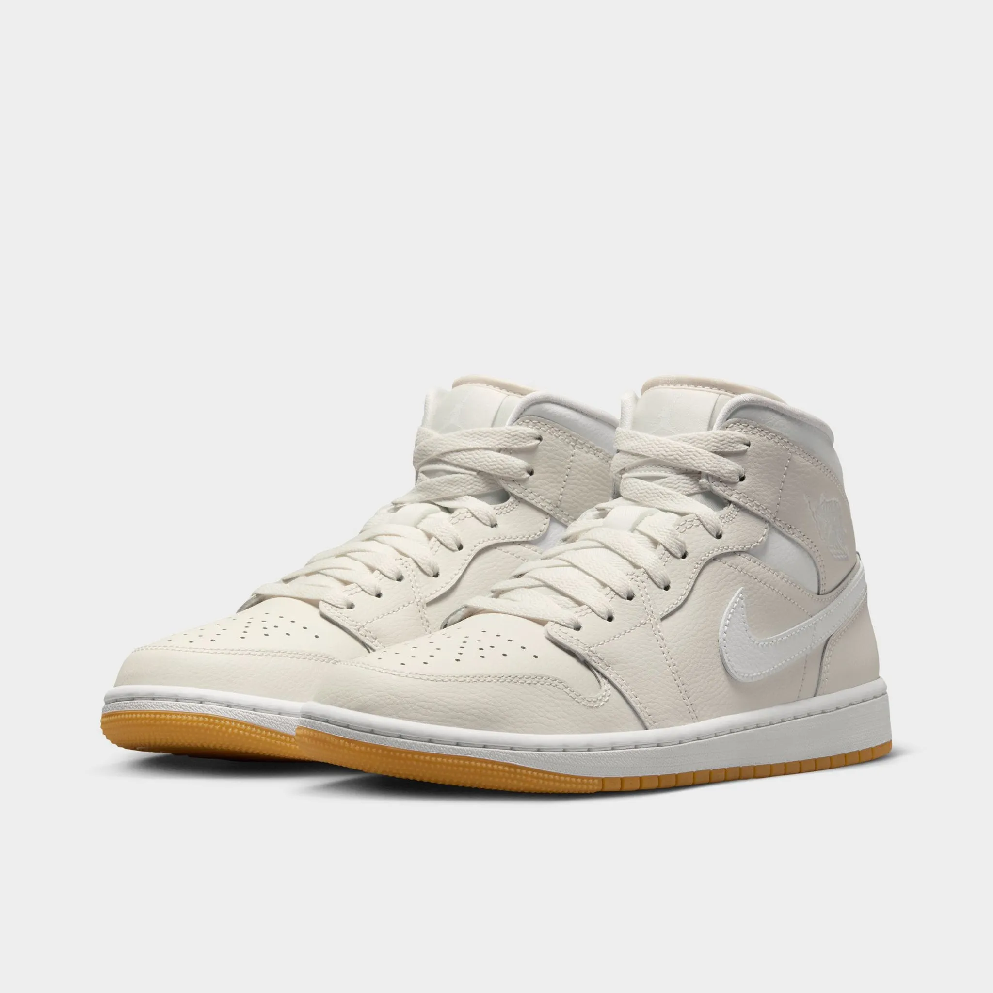 Jordan Women's 1 Mid Phantom / White - Gum