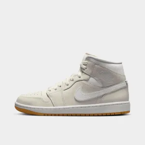Jordan Women's 1 Mid Phantom / White - Gum