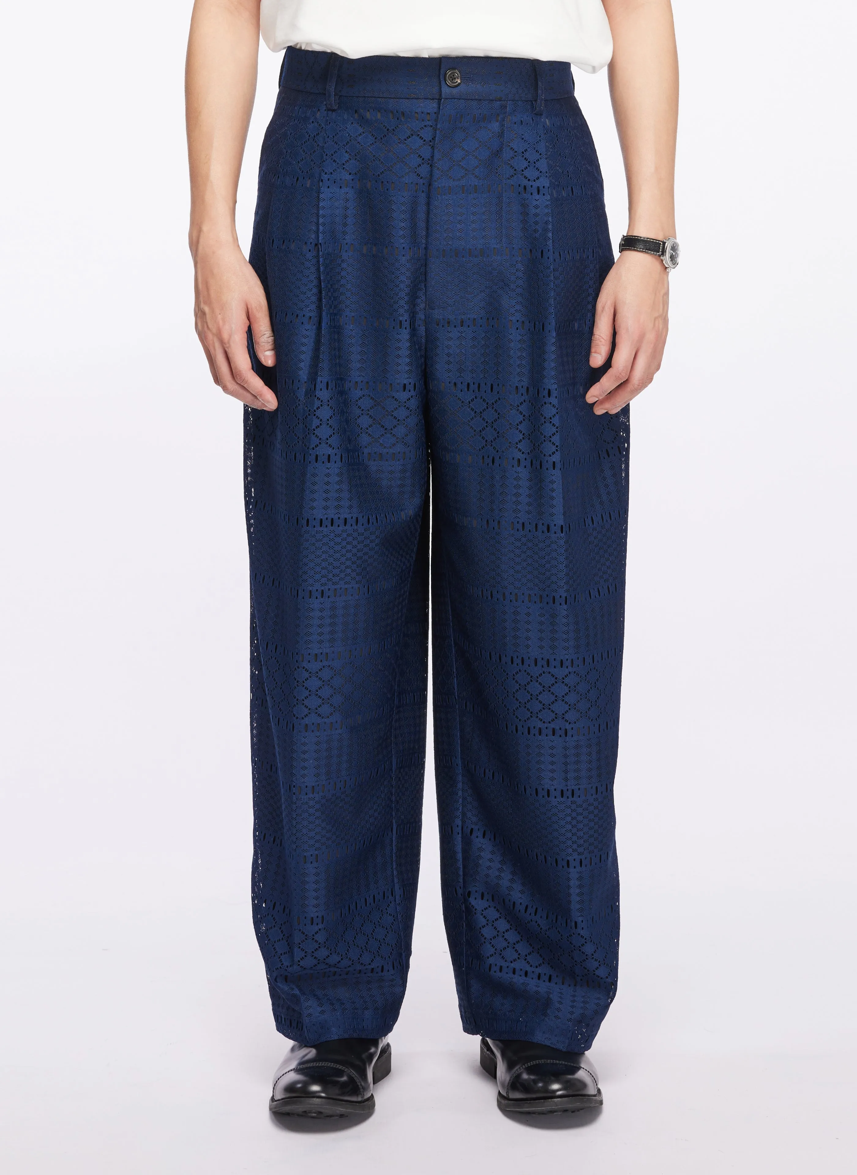 Kyoto Lily Lace Pleated Pants