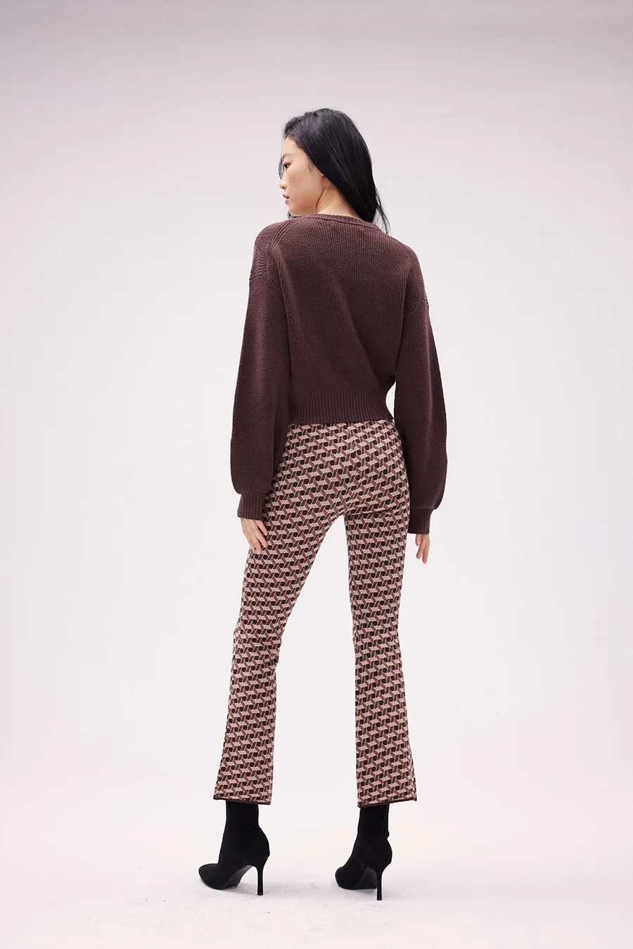 Leslie Cardigan Brown