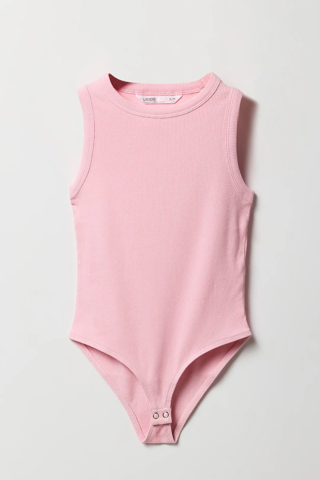 Maillot camisole côtelé pour filles