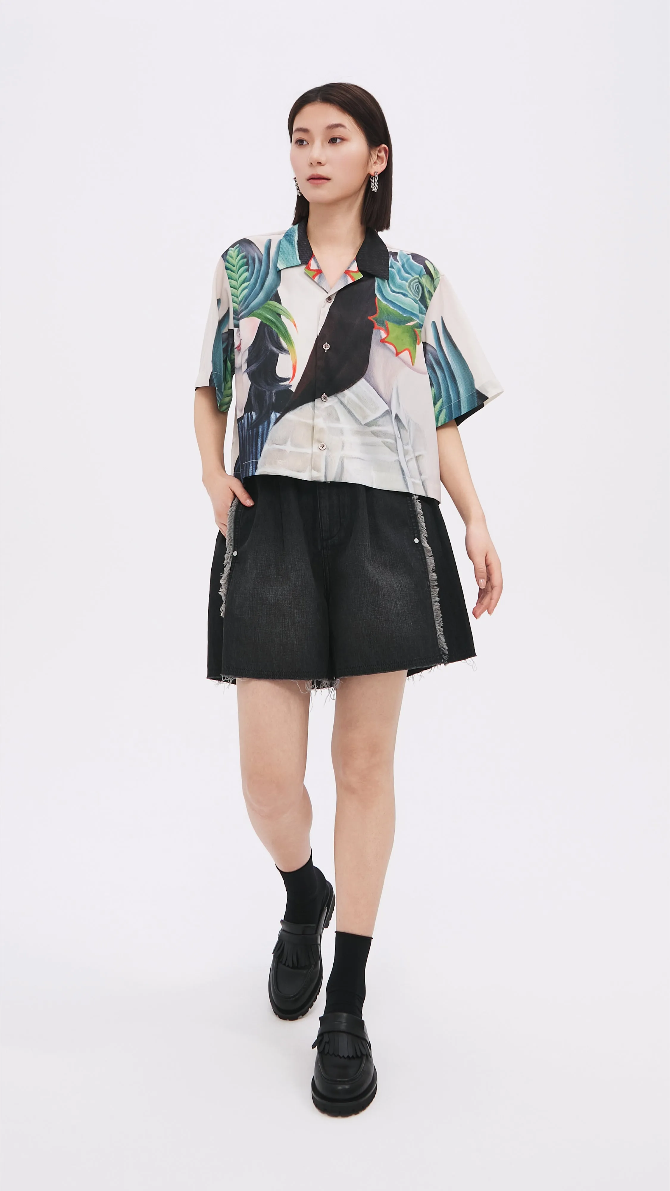 Mariko Enomoto Printed Short Sleeves Shirt