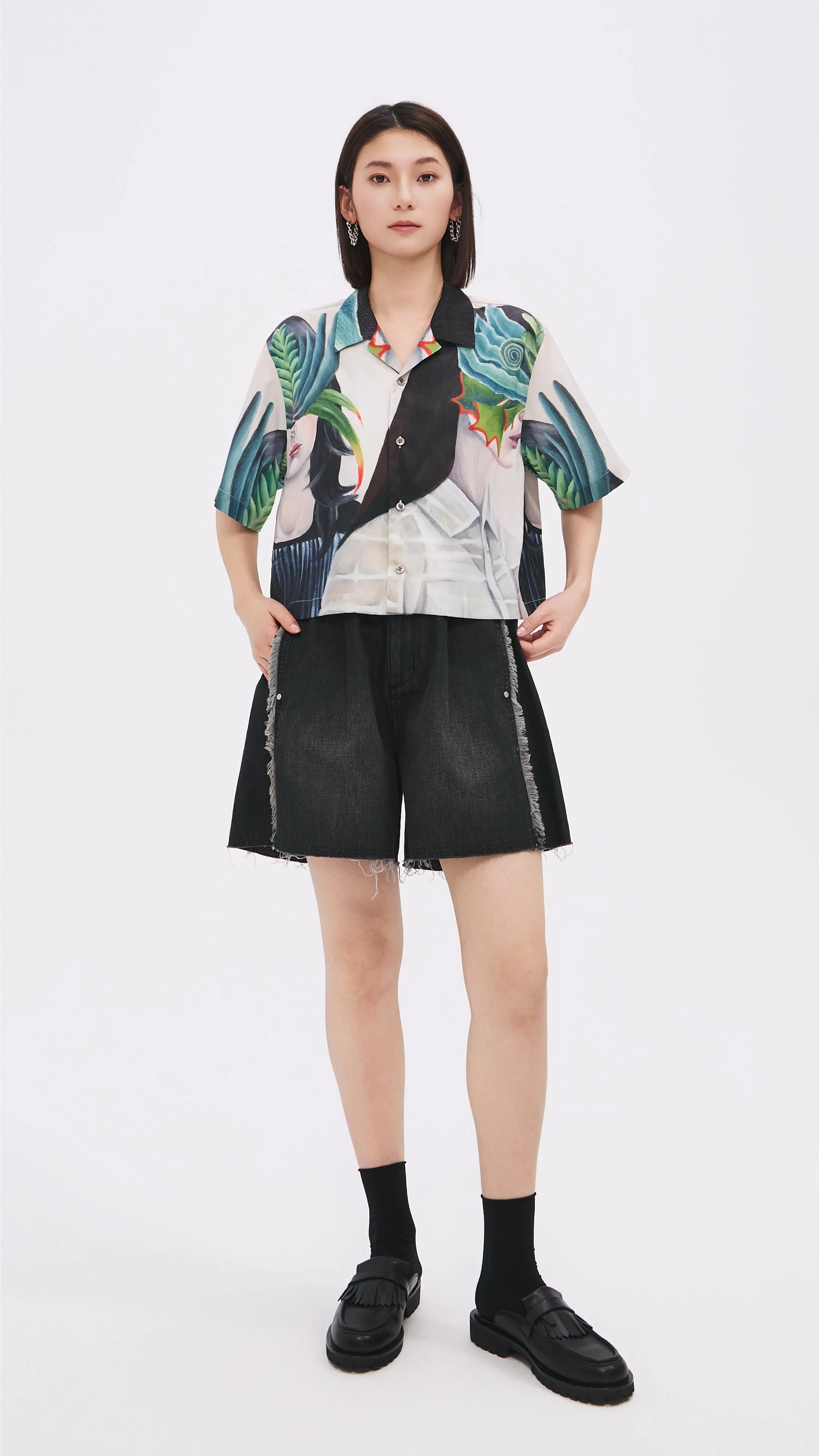Mariko Enomoto Printed Short Sleeves Shirt