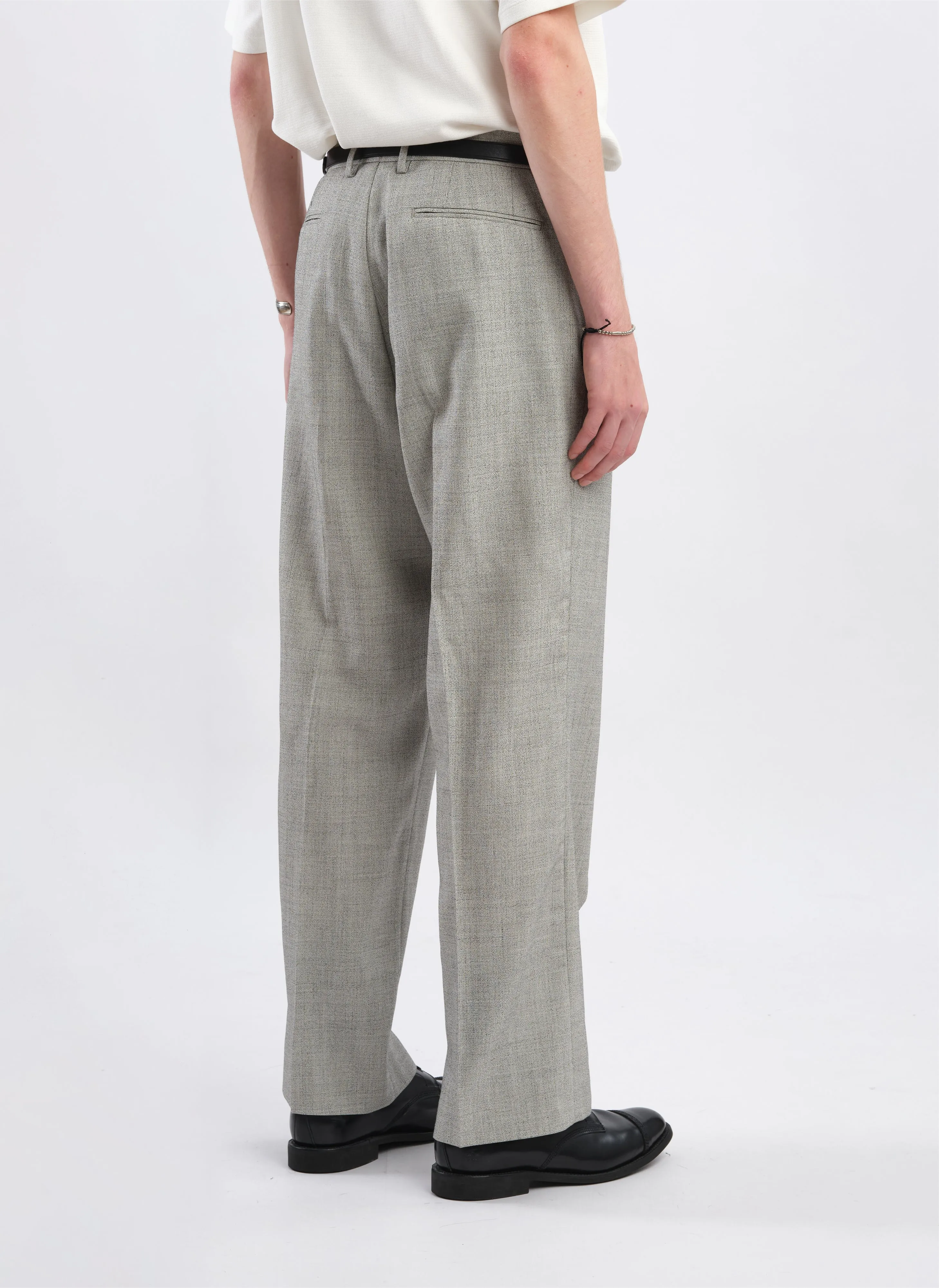 Marzotto Organic Wool Pleated Suit Pants