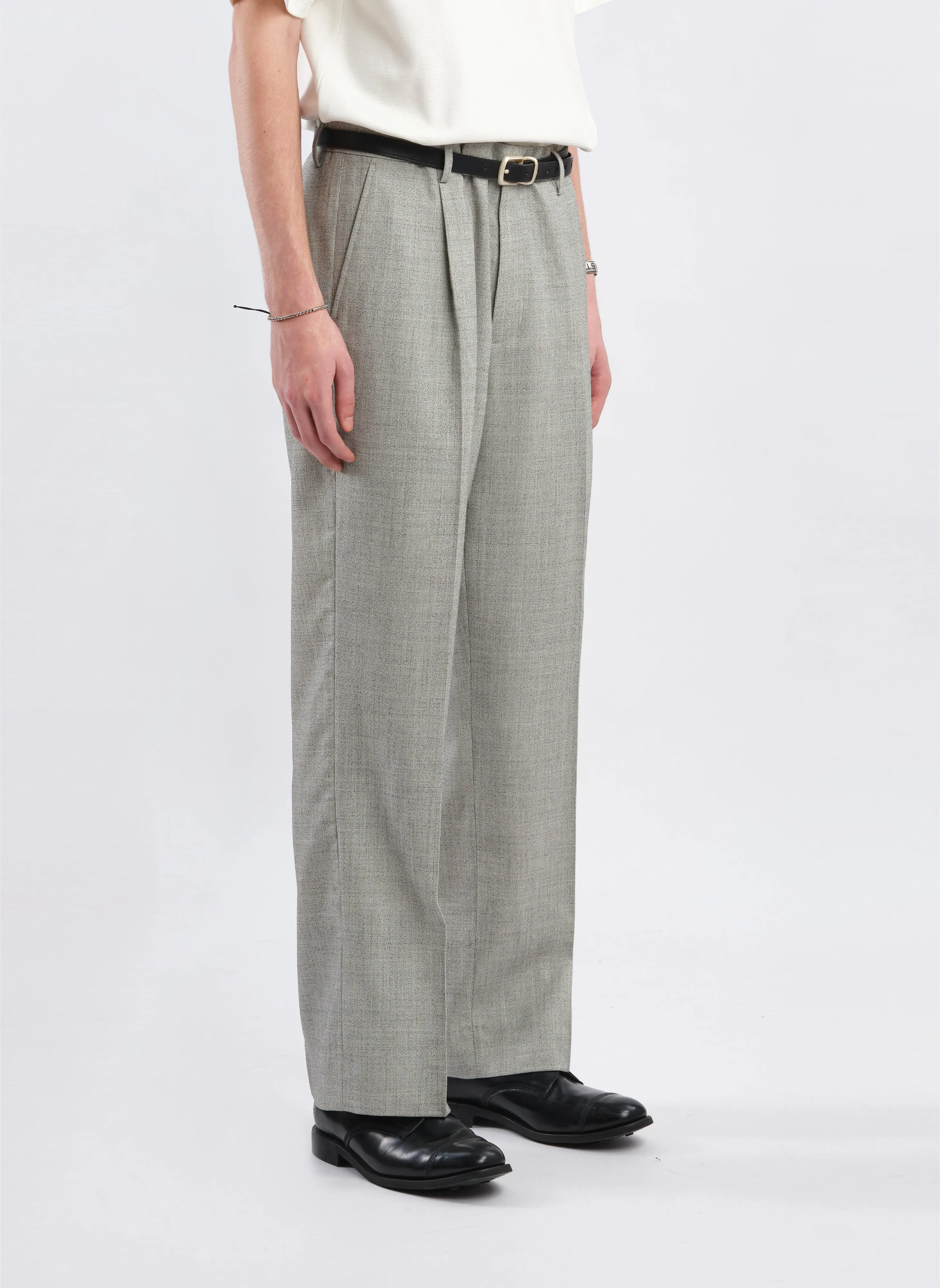 Marzotto Organic Wool Pleated Suit Pants