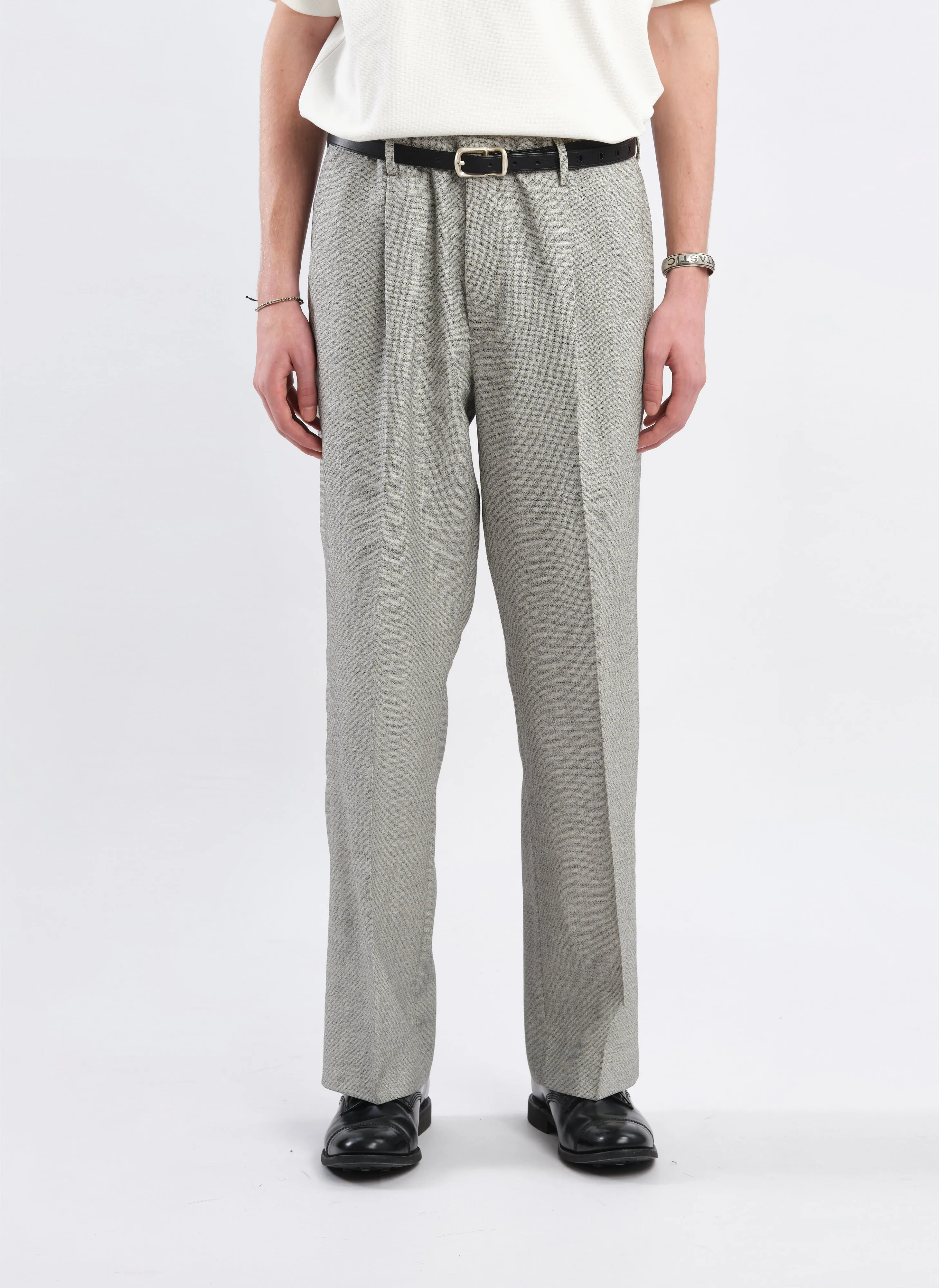 Marzotto Organic Wool Pleated Suit Pants