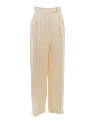 Max Mara Studio Tied Waist Straight Leg Trousers
