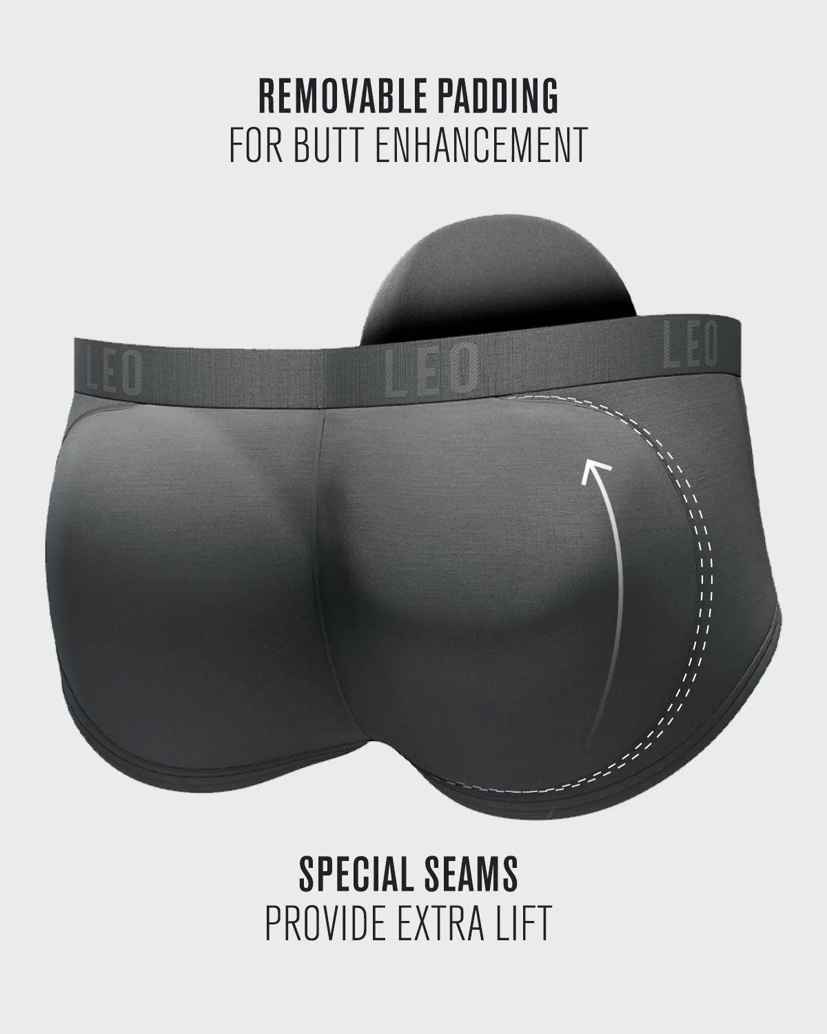 Men's Instant Butt Lift Padded Brief