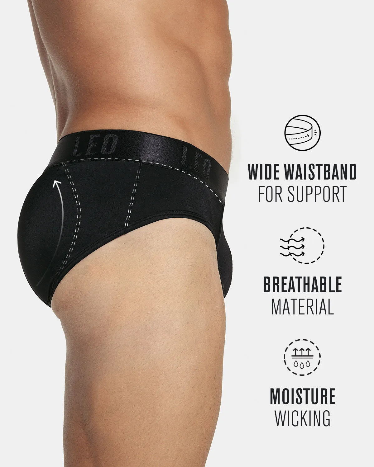 Men's Instant Butt Lift Padded Brief