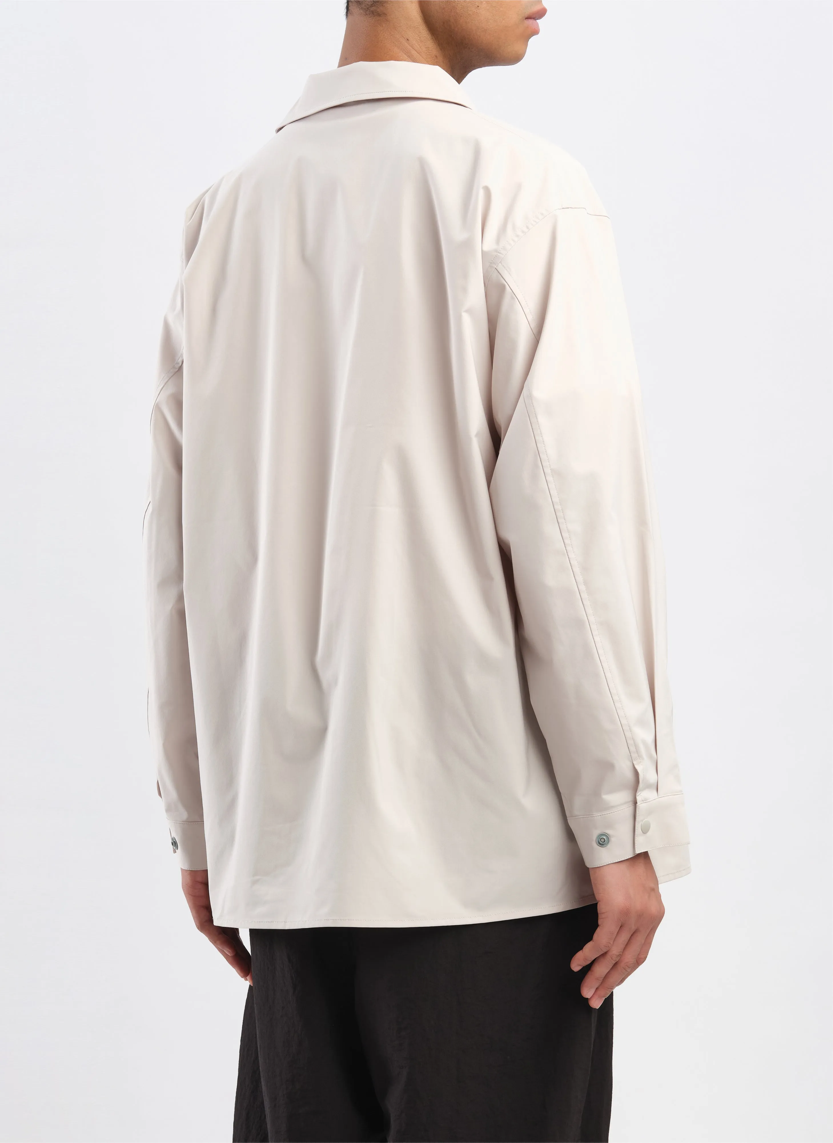 Minotech Snap Button Pocket Open Collar Shirt