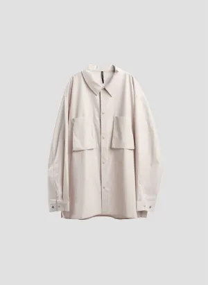 Minotech Snap Button Pocket Open Collar Shirt